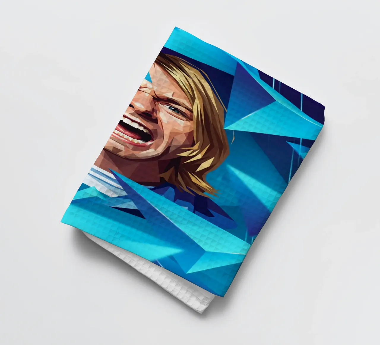 Kurt Cobain Urlo Low poly canovaccio da cucina da Low Profile