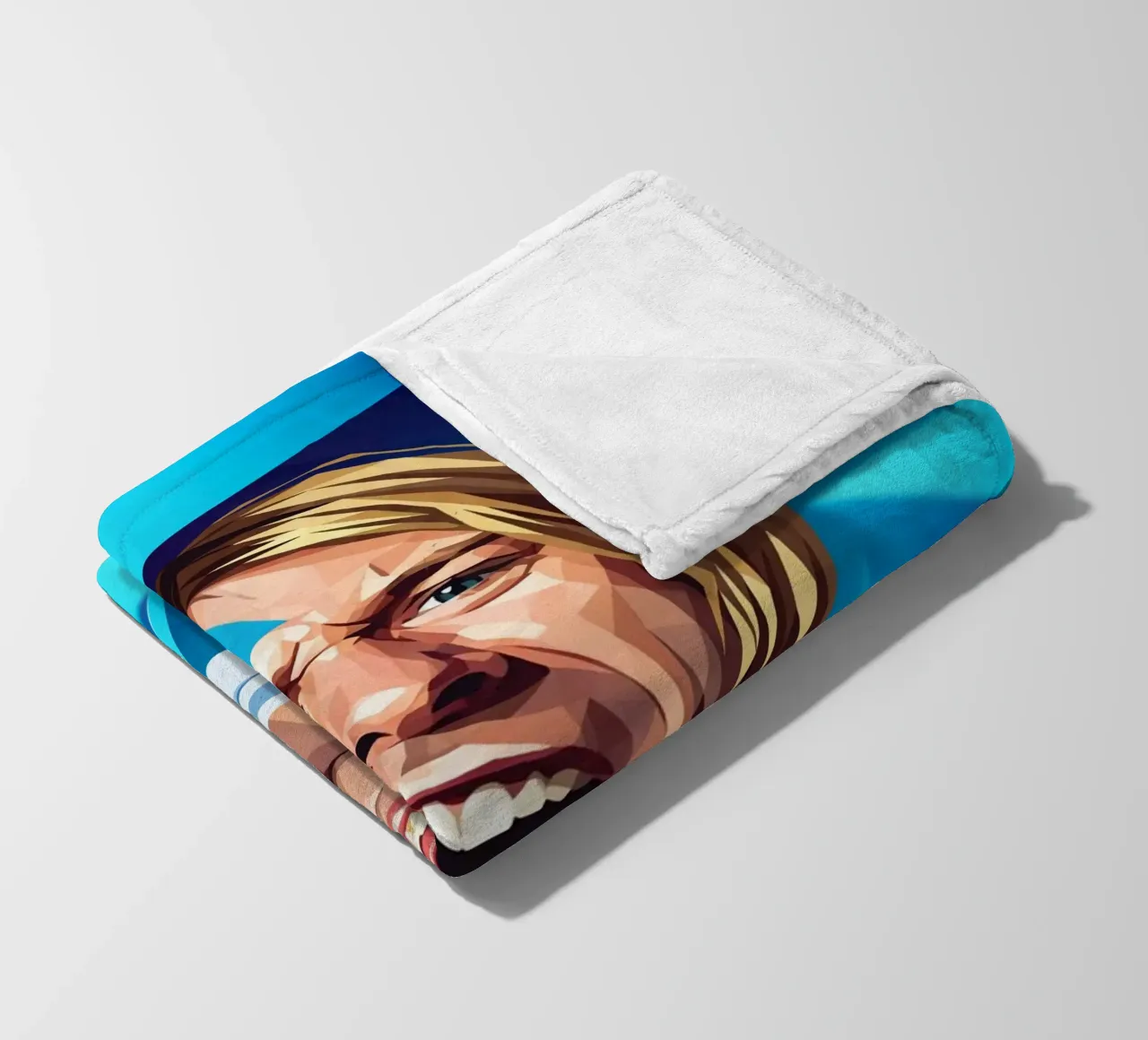 Kurt Cobain Urlo Low poly coperta in pile da Low Profile