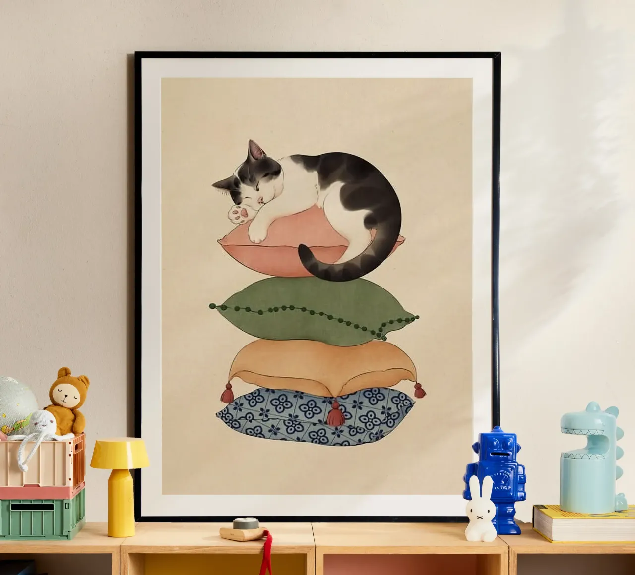 cat on pillow carta hahnemühle da ryan
