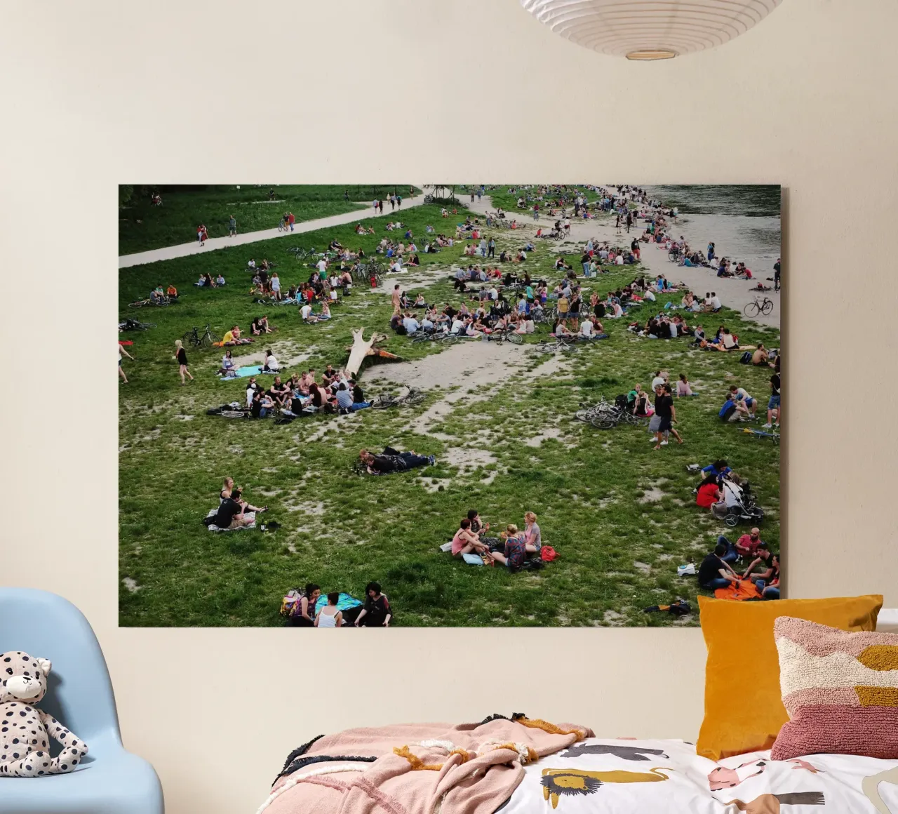 Monaco di Baviera, l'amore dell'Isar alluminio dibond da Simon Koy