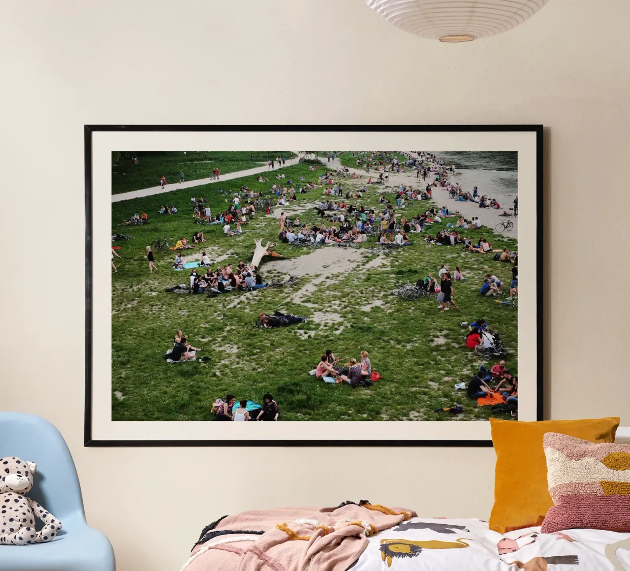 Monaco di Baviera, l'amore dell'Isar carta hahnemühle da Simon Koy