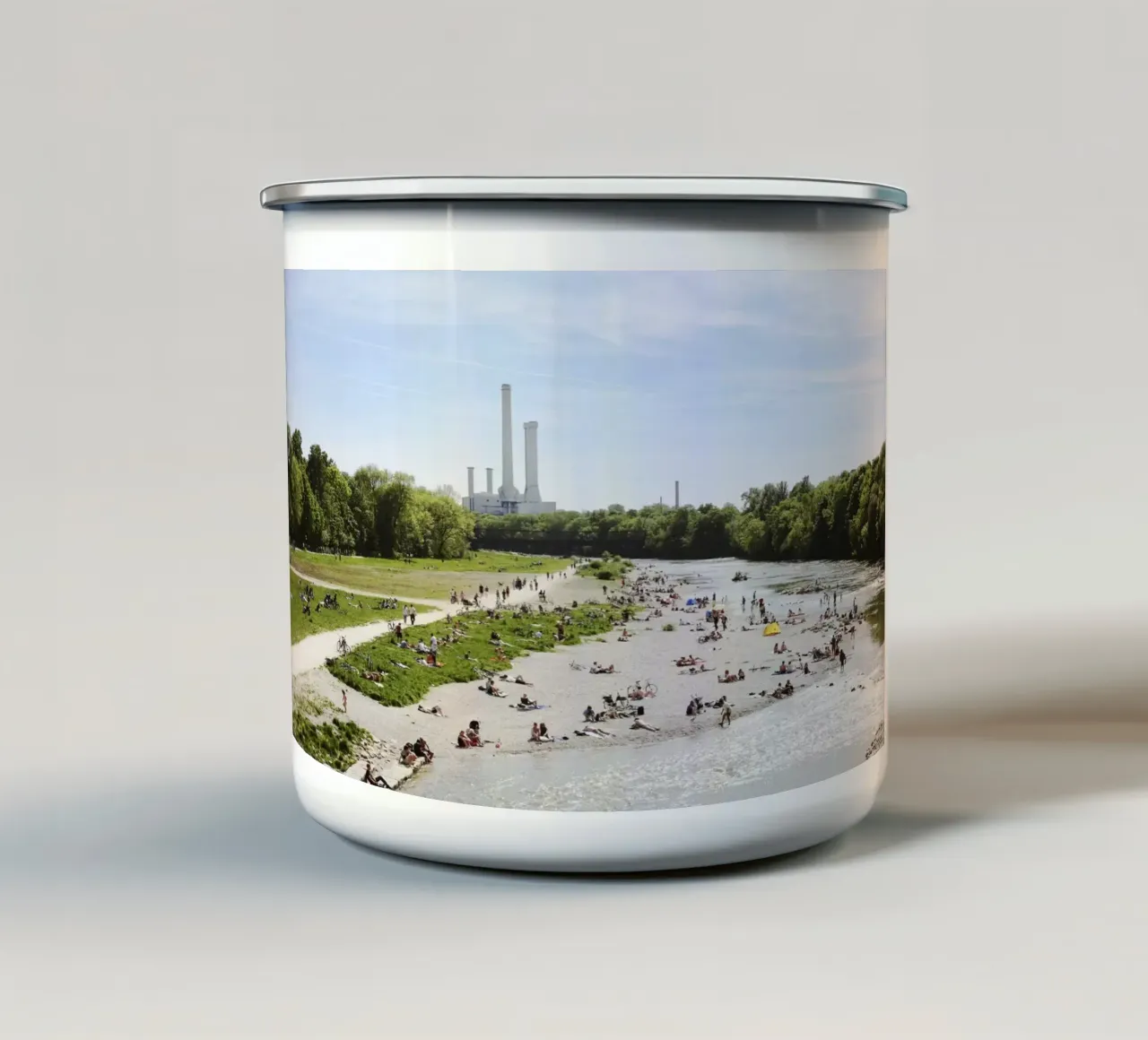 Isar Amore Monaco tazza in smalto da Simon Koy
