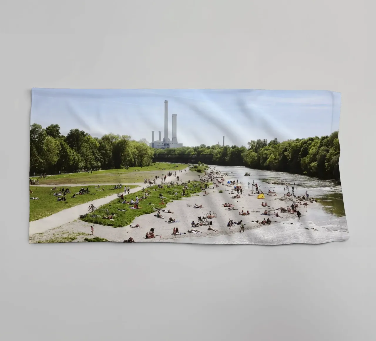 Isar Amore Monaco asciugamano da bagno da Simon Koy