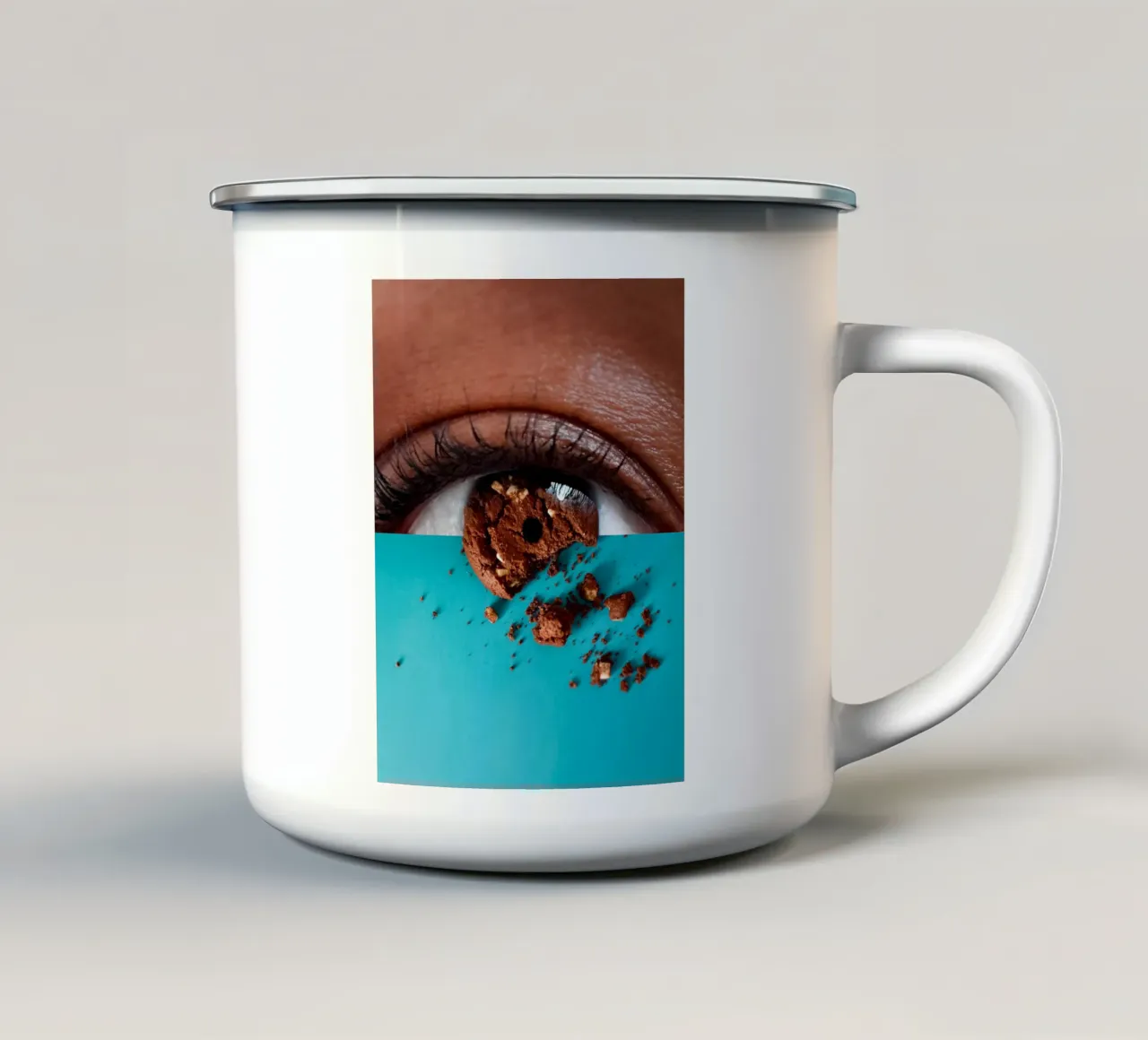 To Eat With The Eyes tazza in smalto da mofartmonica