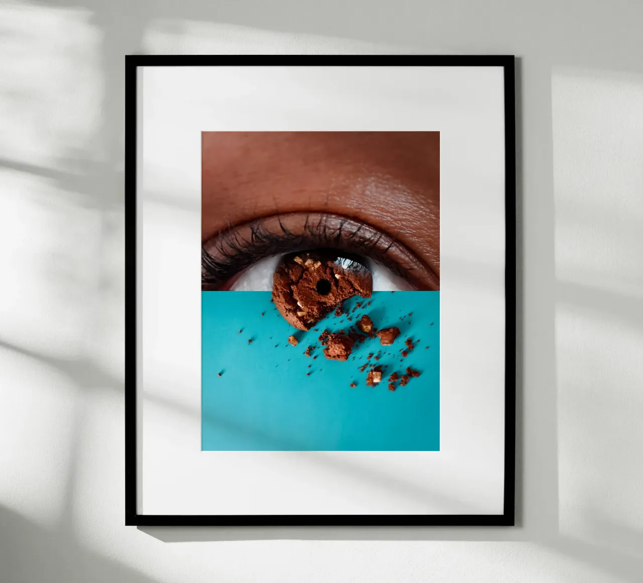To Eat With The Eyes poster con telaio in alluminio da mofartmonica