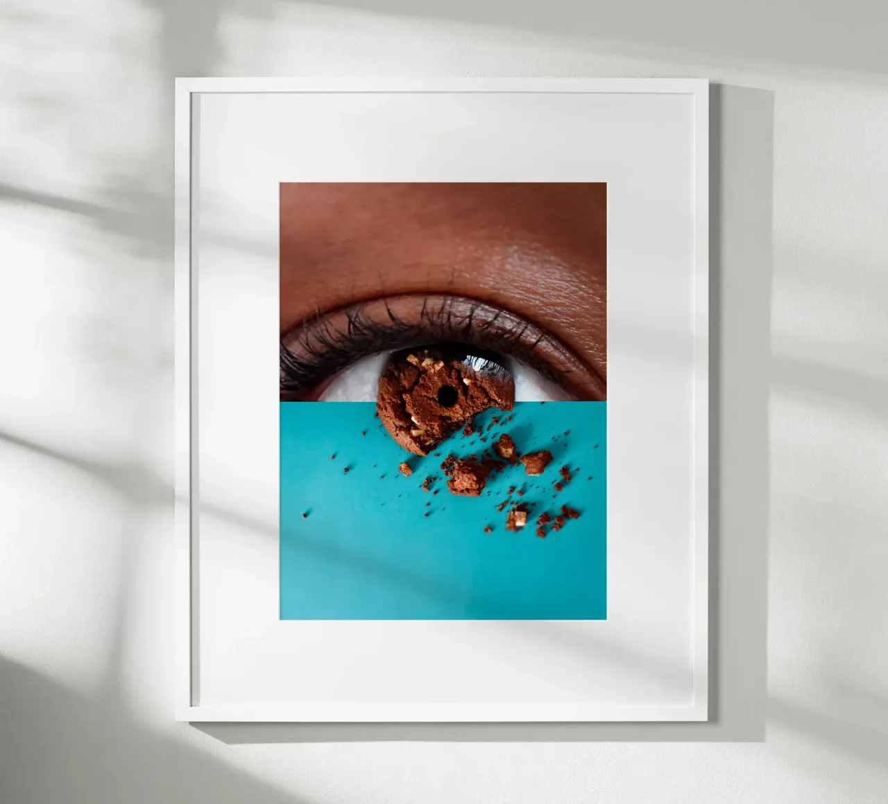 To Eat With The Eyes poster con telaio in alluminio da mofartmonica
