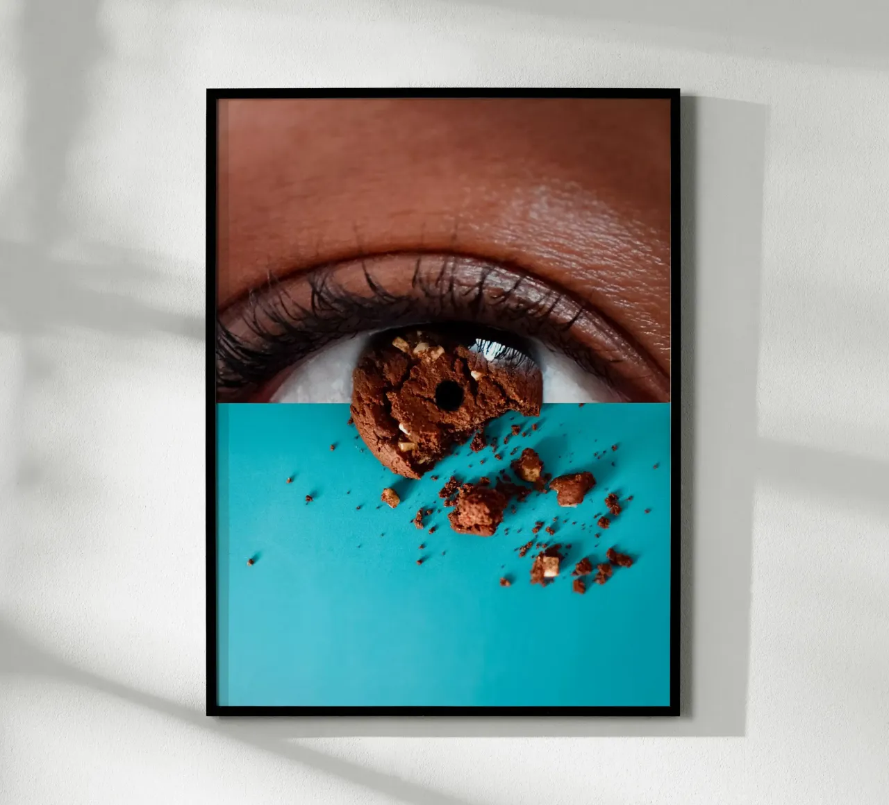 To Eat With The Eyes poster con telaio in alluminio da mofartmonica