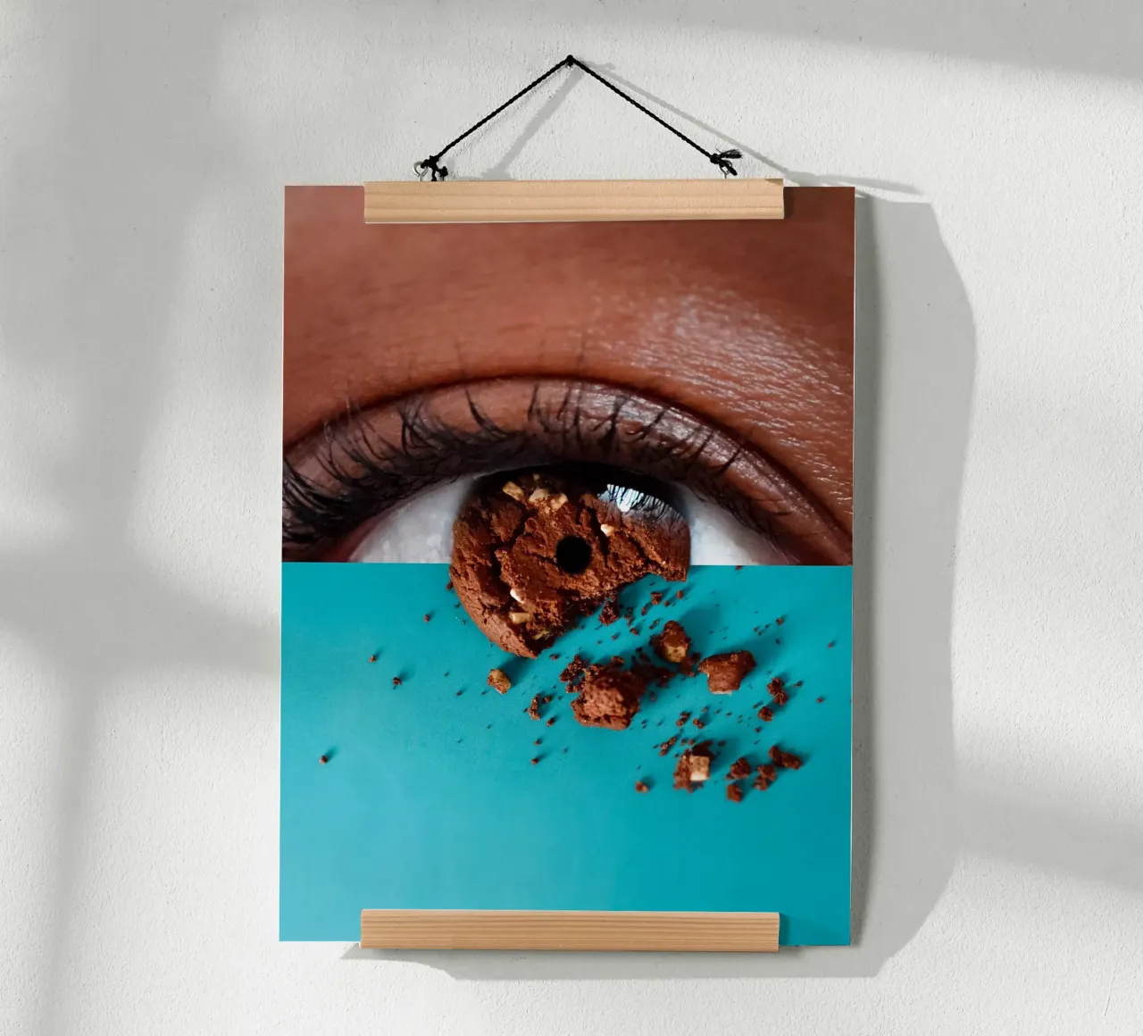 To Eat With The Eyes poster con telaio in alluminio da mofartmonica