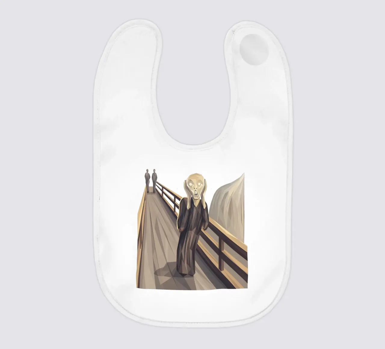 L'urlo Lowpoly bavaglino da Low Profile