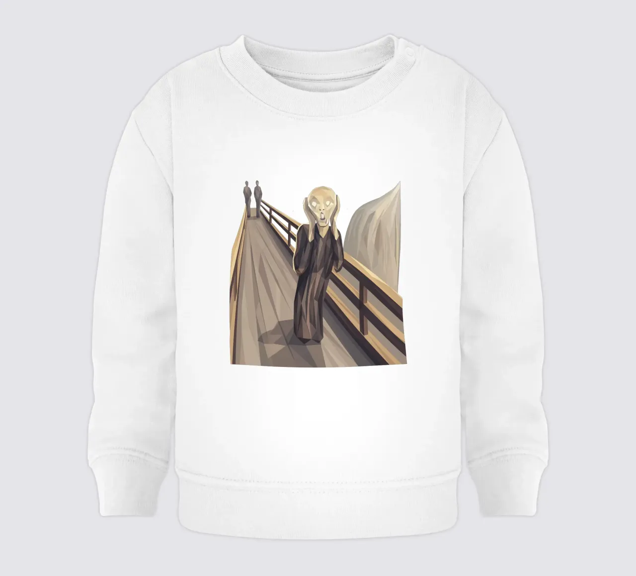 L'urlo Lowpoly felpa neonato da Low Profile