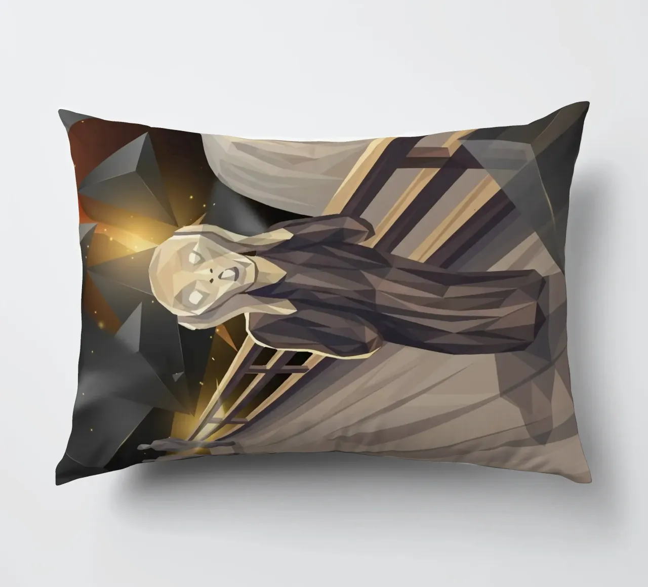 L'urlo Lowpoly cuscino da Low Profile