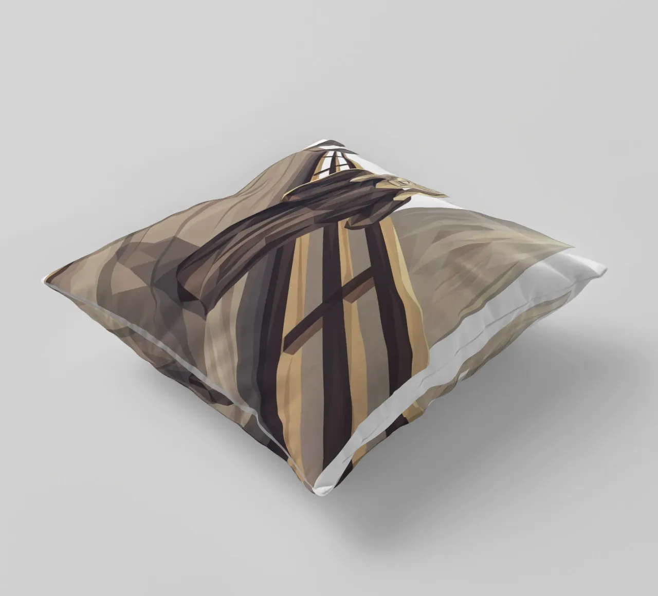 L'urlo Lowpoly cuscino da Low Profile