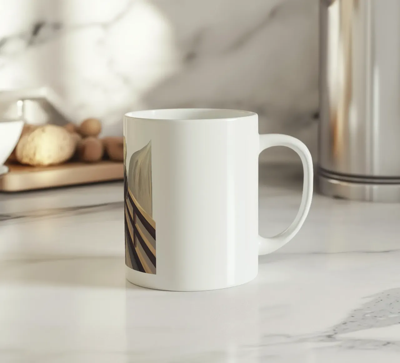 L'urlo Lowpoly tazza in ceramica da Low Profile