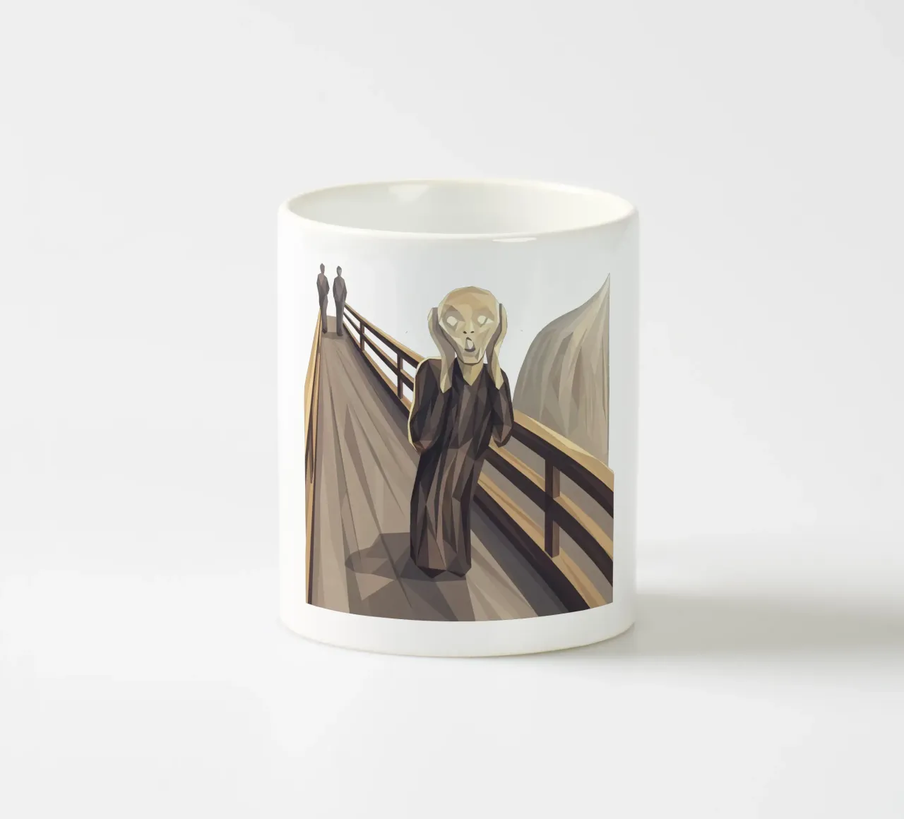 L'urlo Lowpoly tazza in ceramica da Low Profile