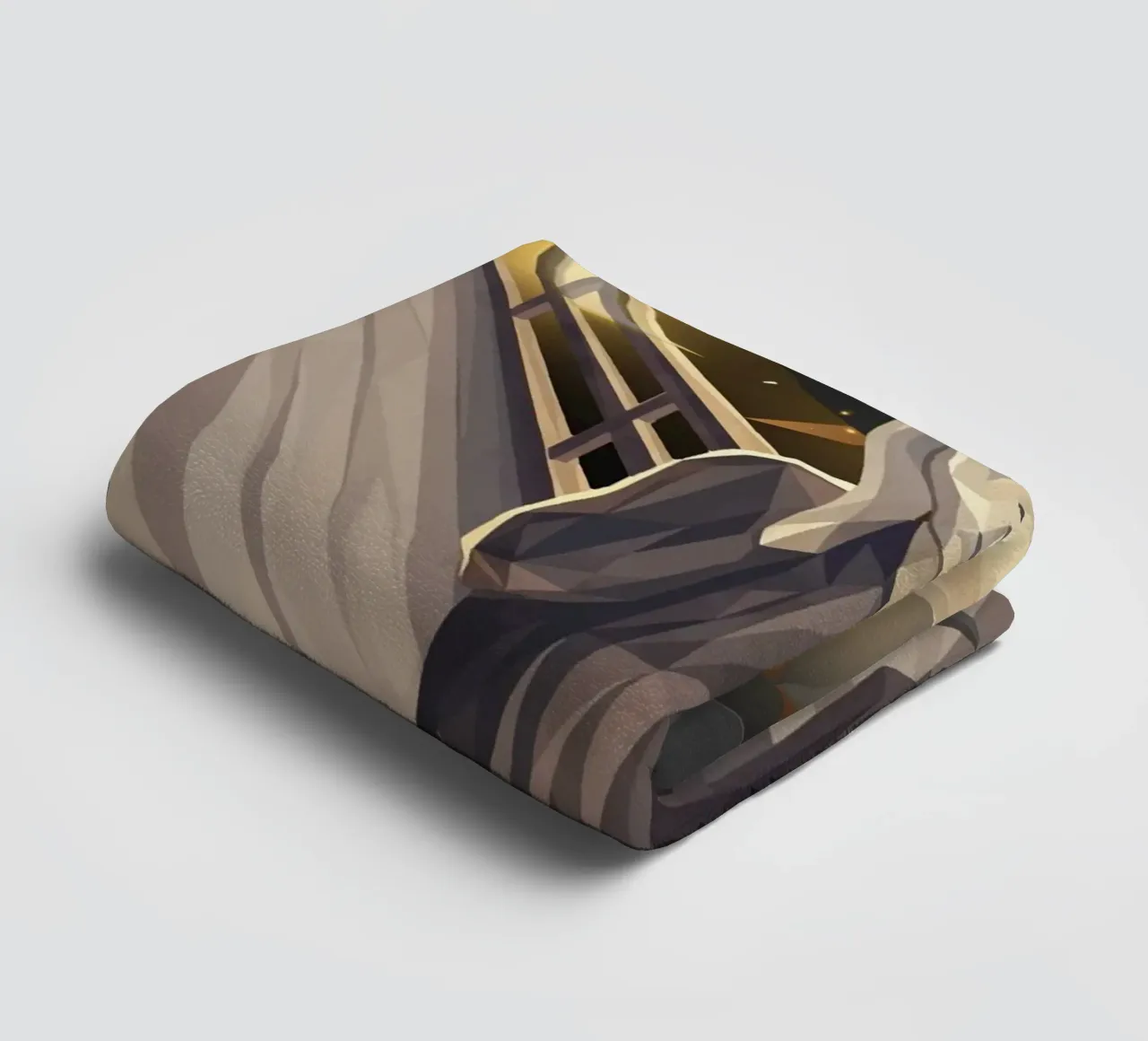 L'urlo Lowpoly asciugamano da bagno da Low Profile