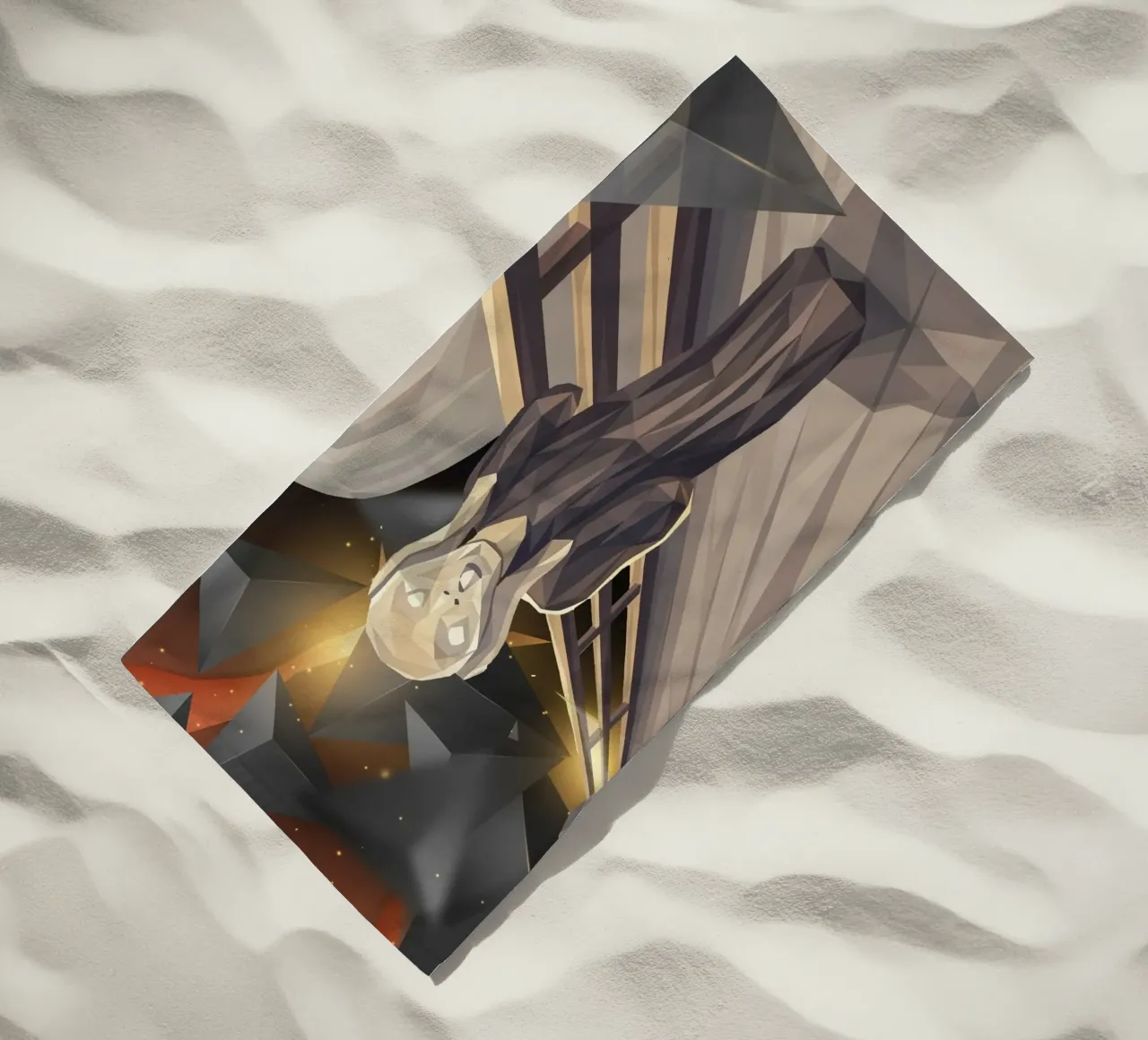 L'urlo Lowpoly telo mare da Low Profile