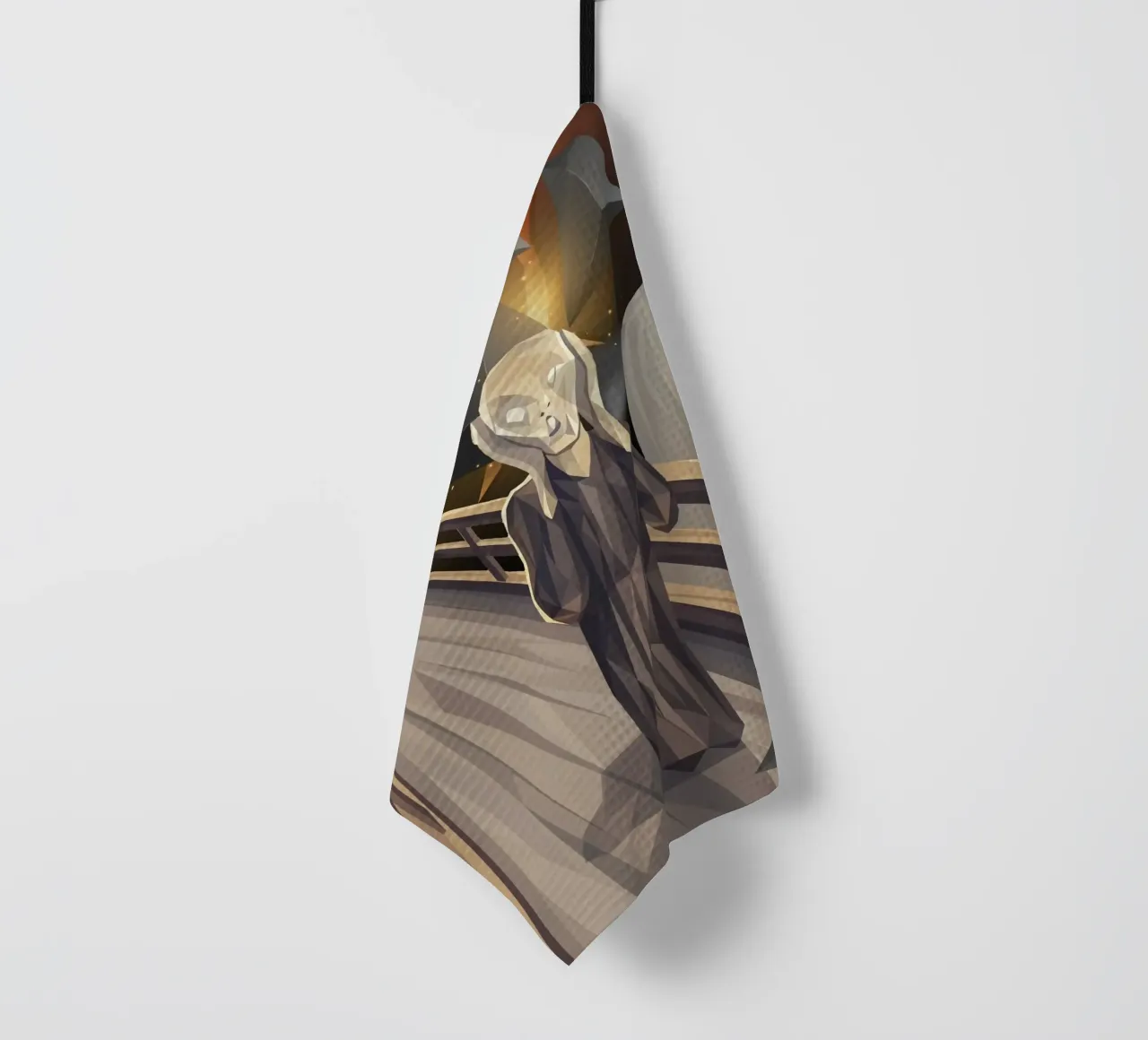 L'urlo Lowpoly canovaccio da cucina da Low Profile