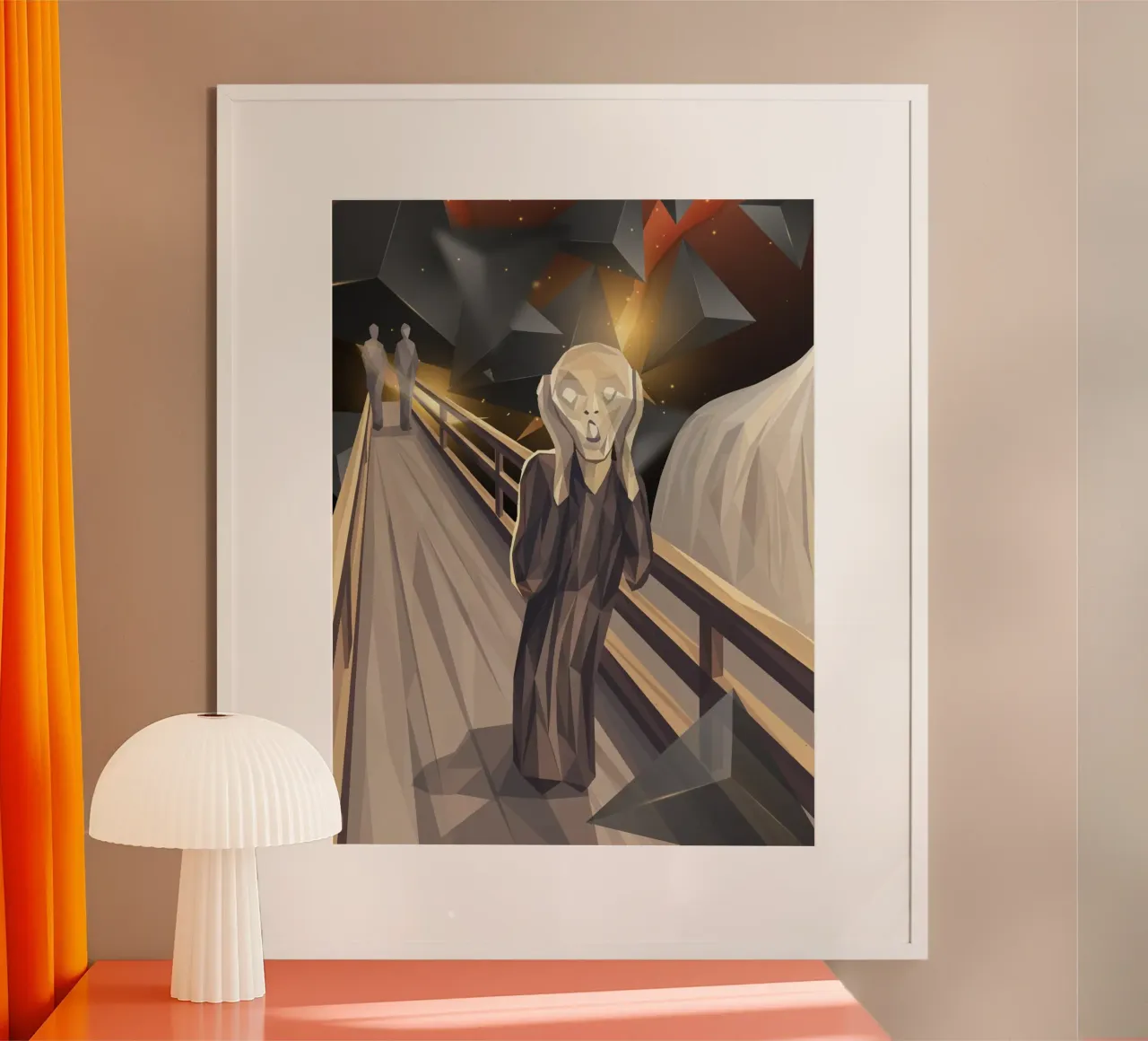 L'urlo Lowpoly carta hahnemühle da Low Profile