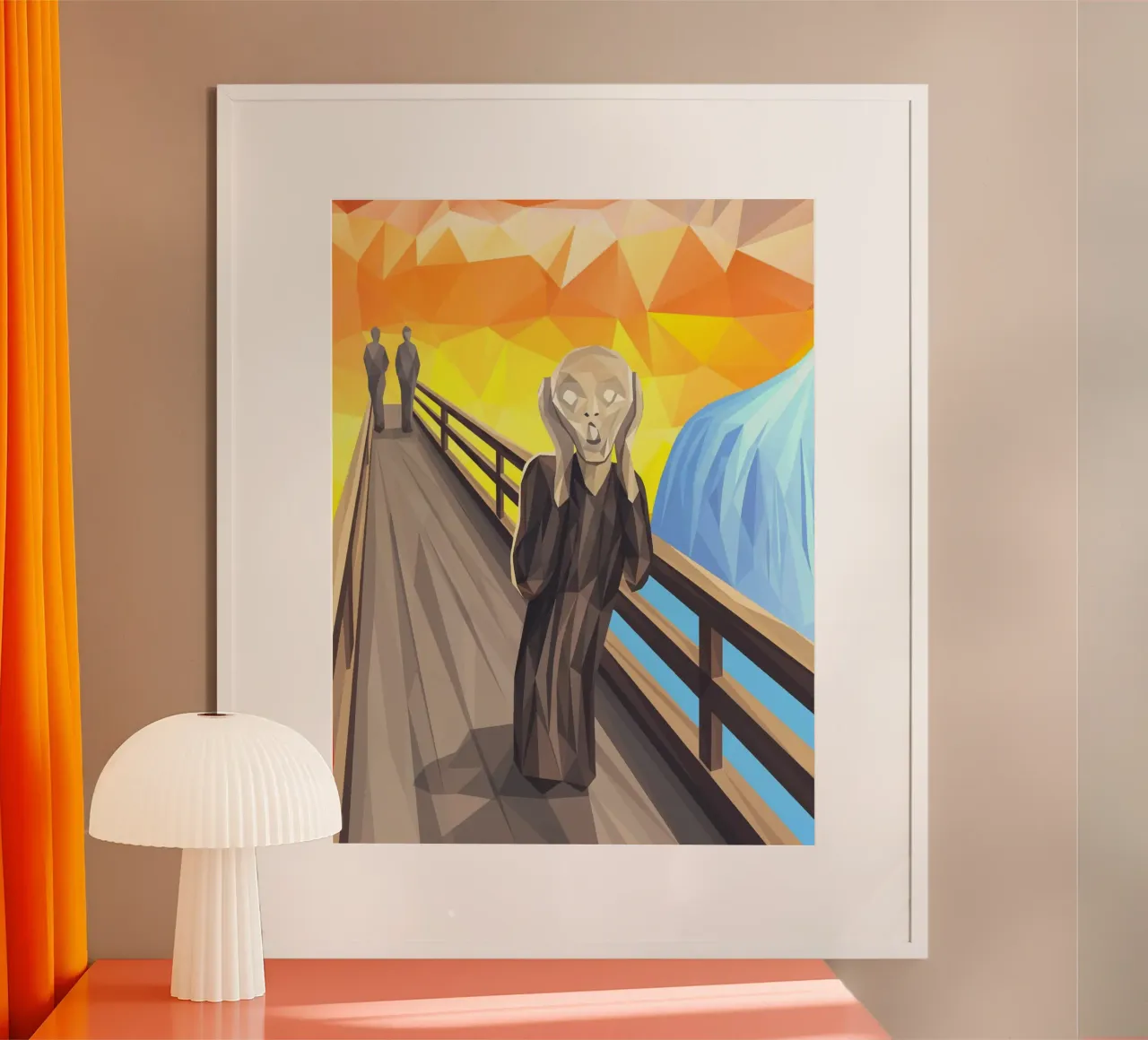 L'urlo Lowpoly poster da Low Profile