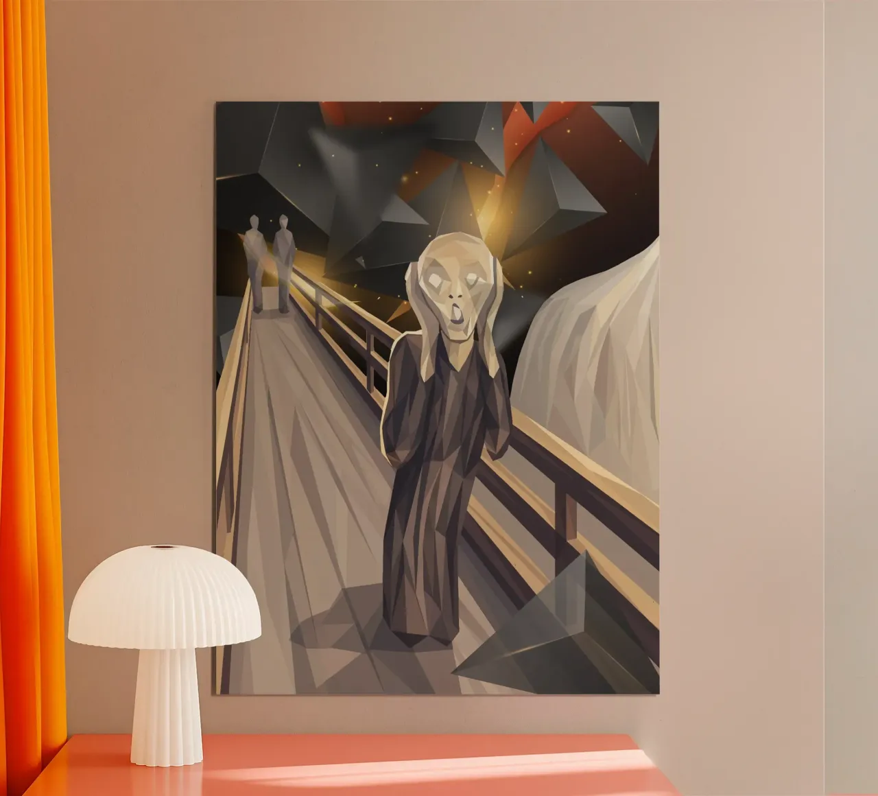 L'urlo Lowpoly carta hahnemühle da Low Profile