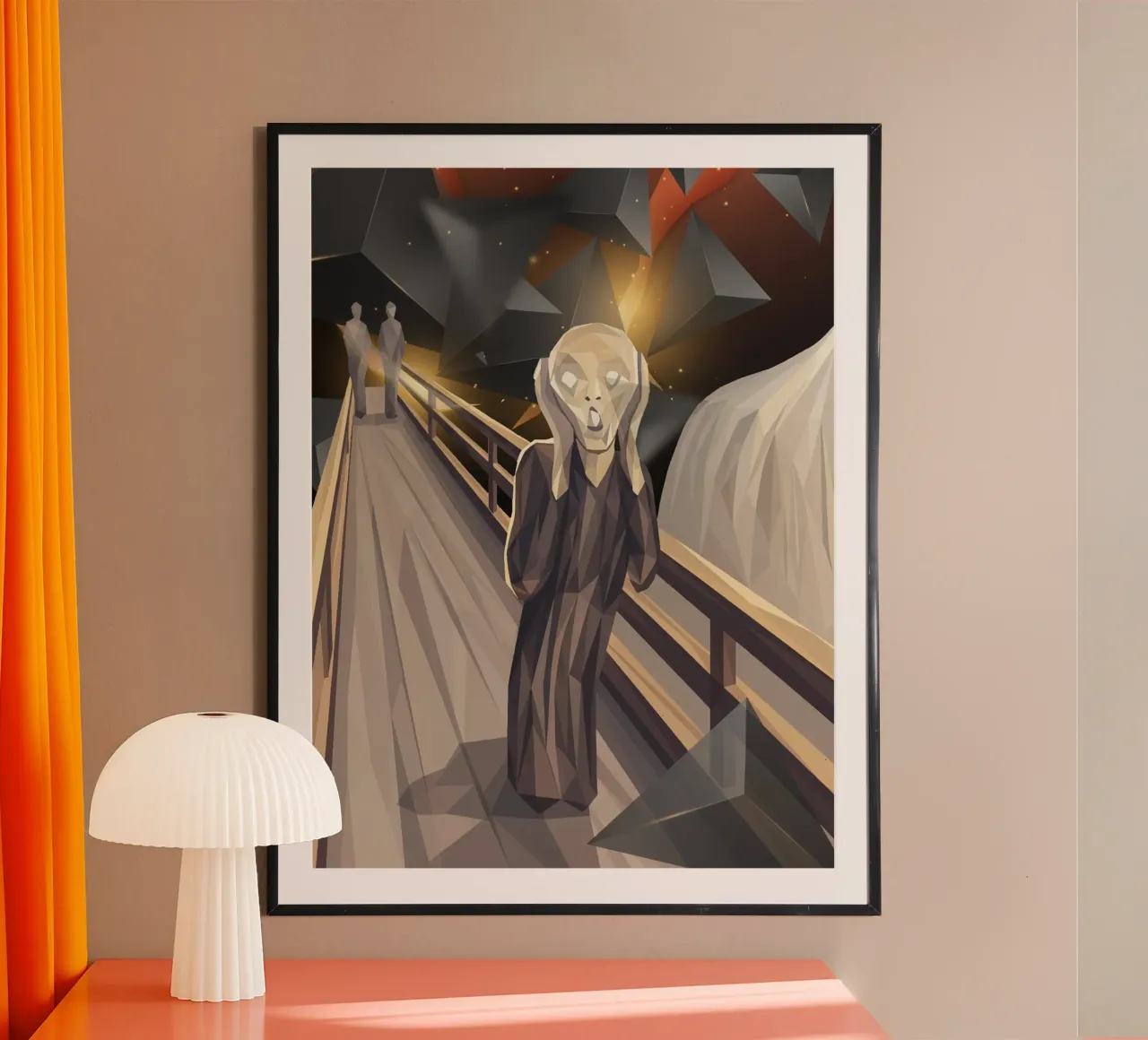 L'urlo Lowpoly carta hahnemühle da Low Profile