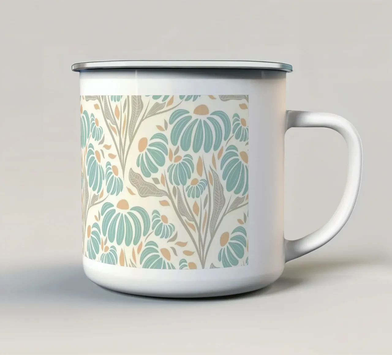 Petali selvatici - Brezza blu tazza in smalto da Dream Print Designs