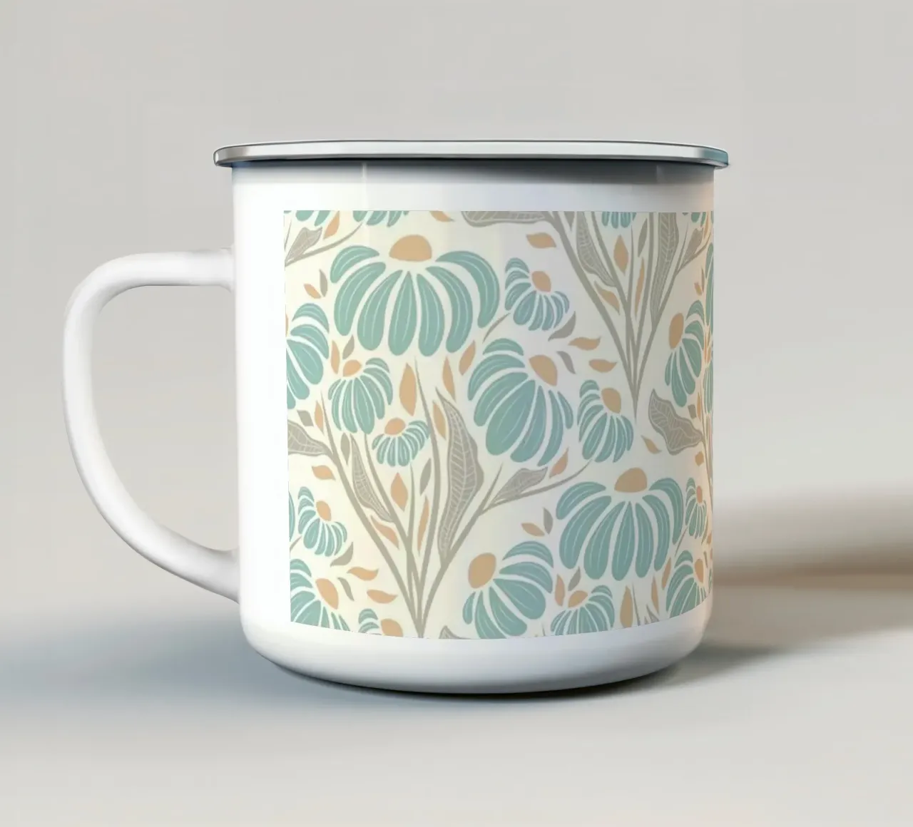 Petali selvatici - Brezza blu tazza in smalto da Dream Print Designs
