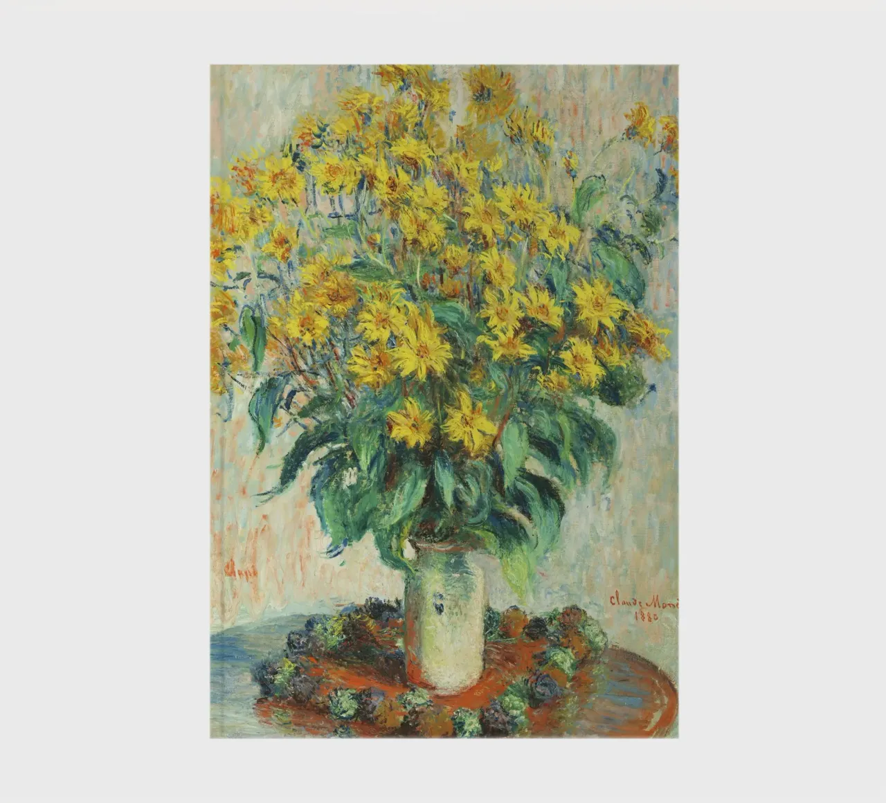 I fiori di carciofo di Claude Monet diario da Monet Art Prints