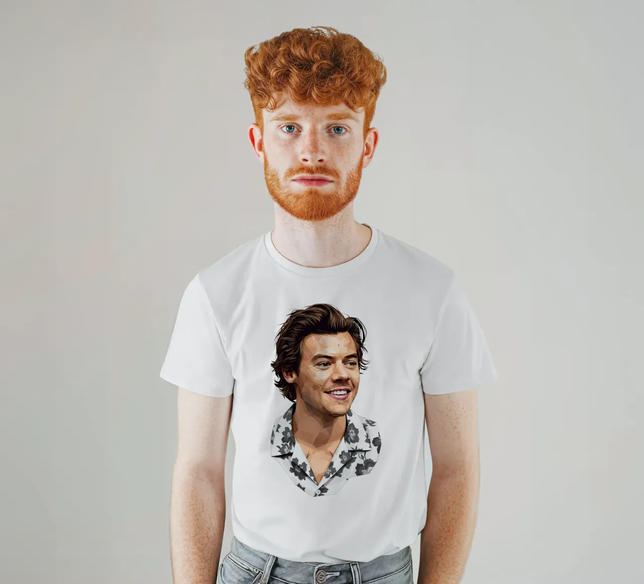 Harry Styles Lowpoly t-shirt da Low Profile
