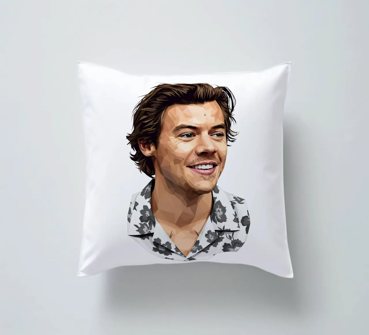 Harry Styles Lowpoly cuscino da Low Profile