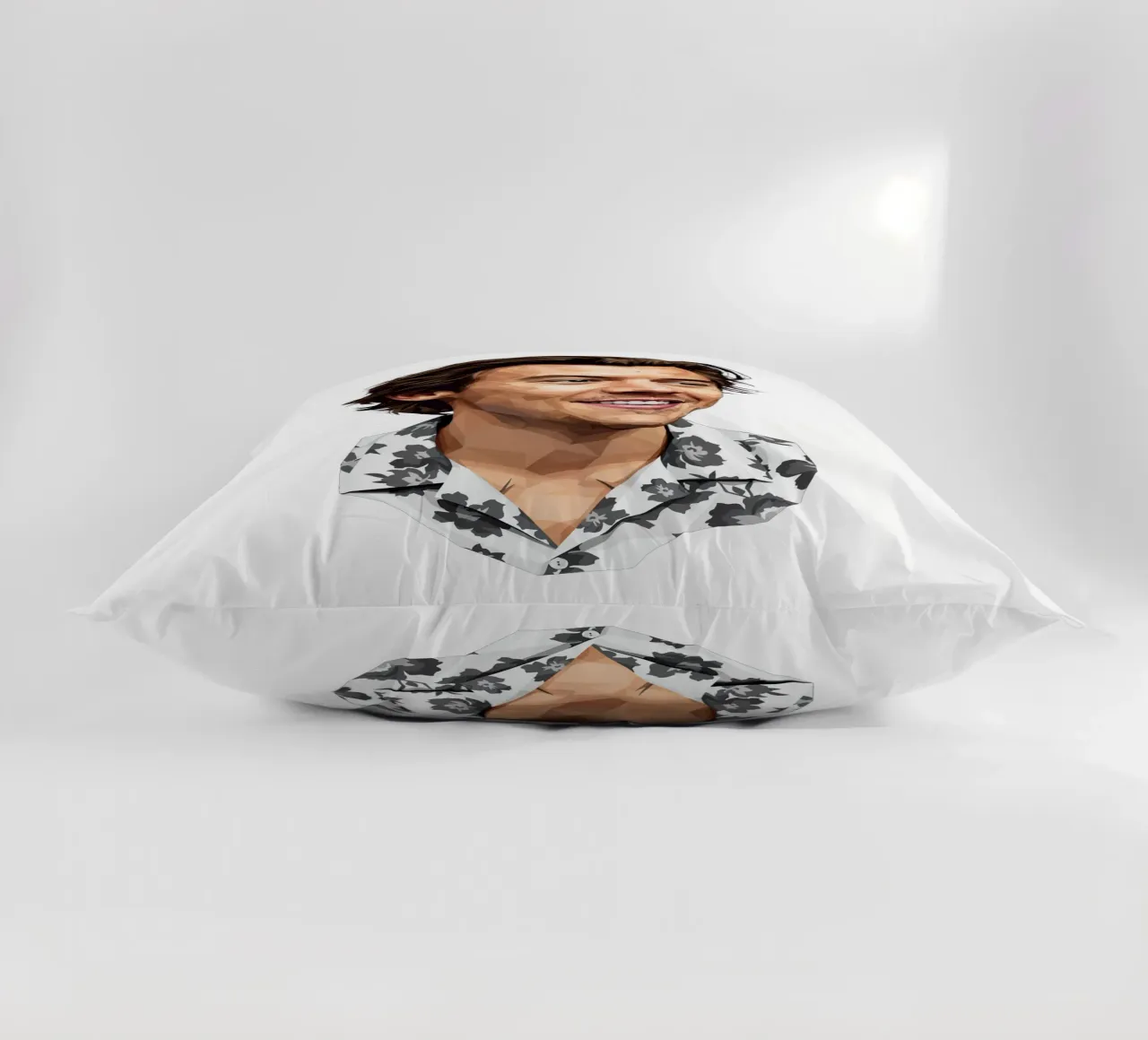 Harry Styles Lowpoly cuscino da Low Profile