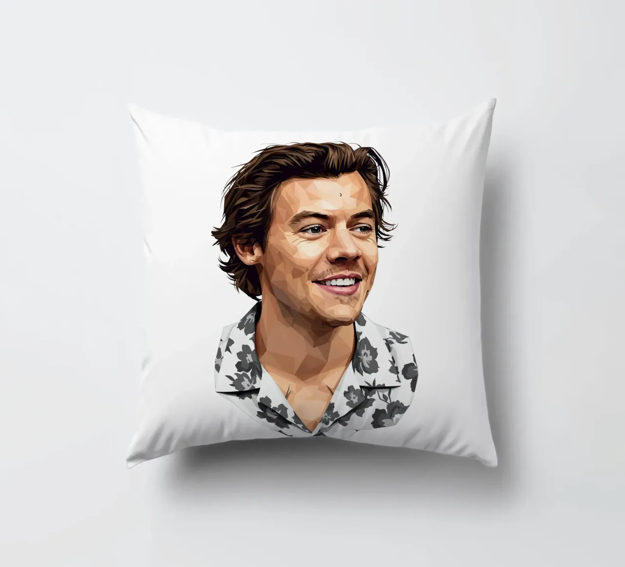 Harry Styles Lowpoly cuscino da Low Profile