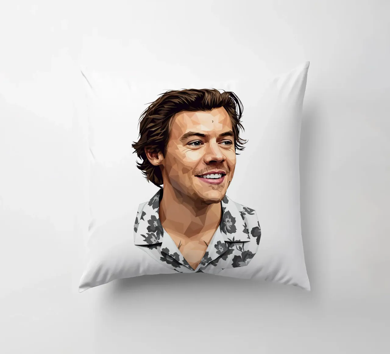 Harry Styles Lowpoly cuscino da Low Profile