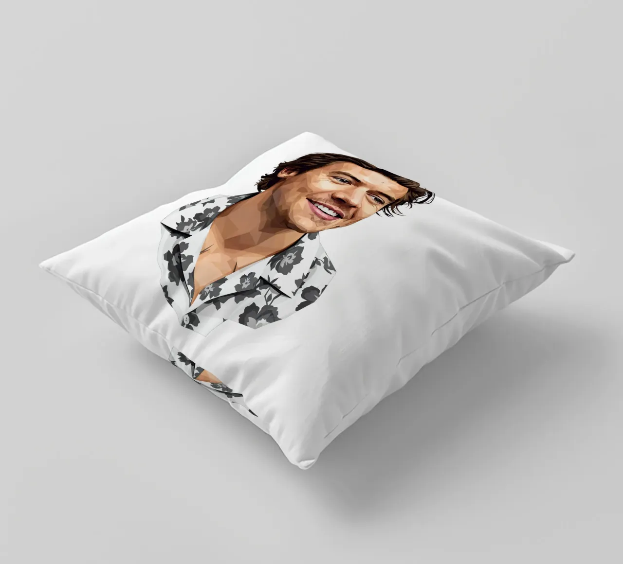Harry Styles Lowpoly cuscino da Low Profile