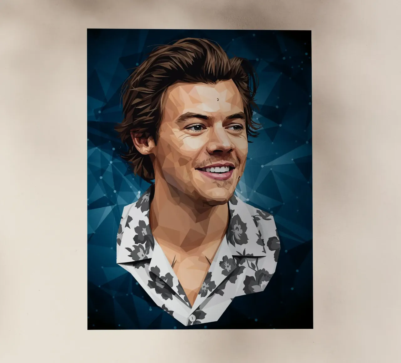 Harry Styles Lowpoly pellicola backlit da Low Profile