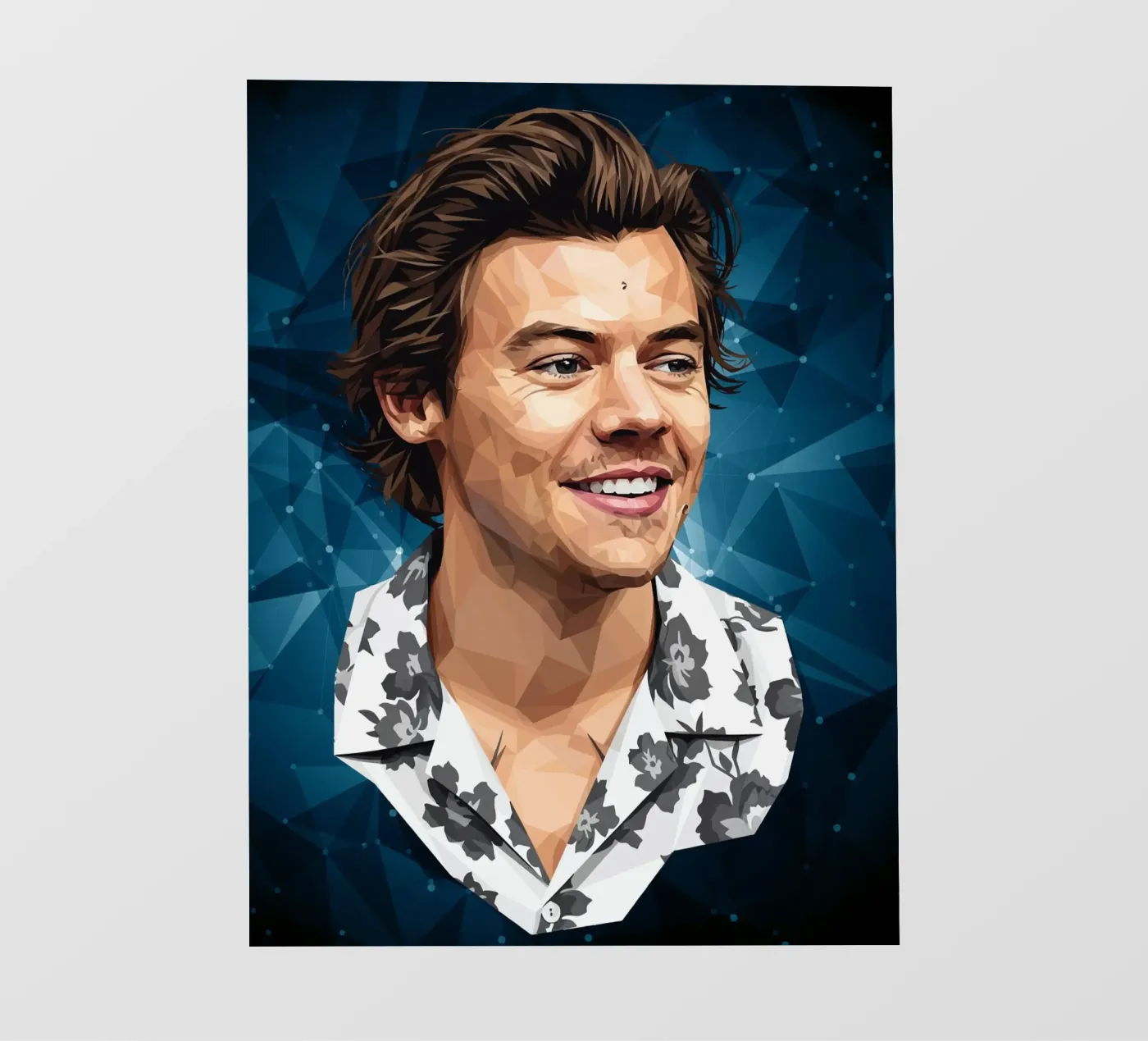 Harry Styles Lowpoly pellicola backlit da Low Profile