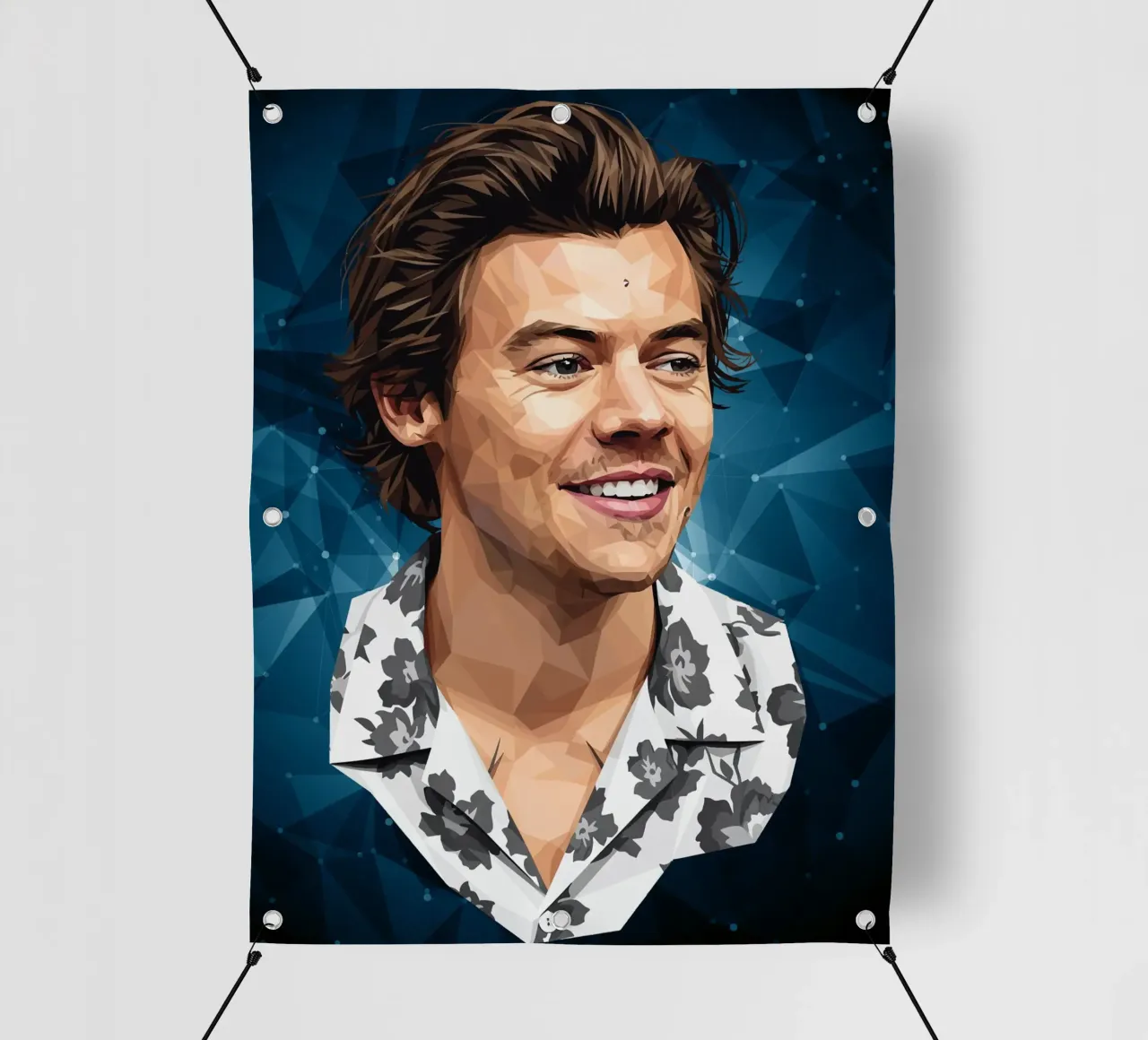 Harry Styles Lowpoly telo in pvc da Low Profile