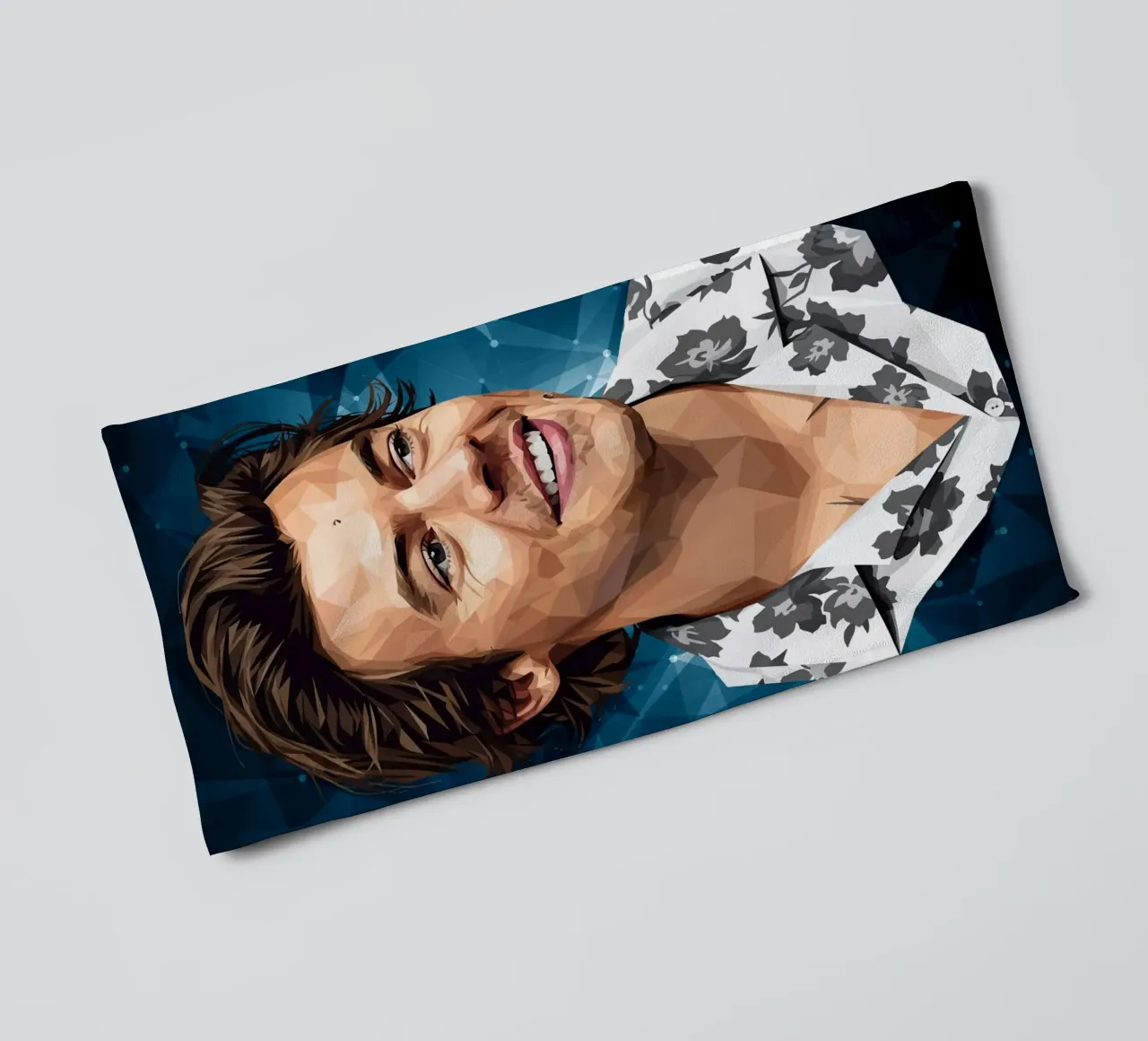 Harry Styles Lowpoly asciugamano da bagno da Low Profile
