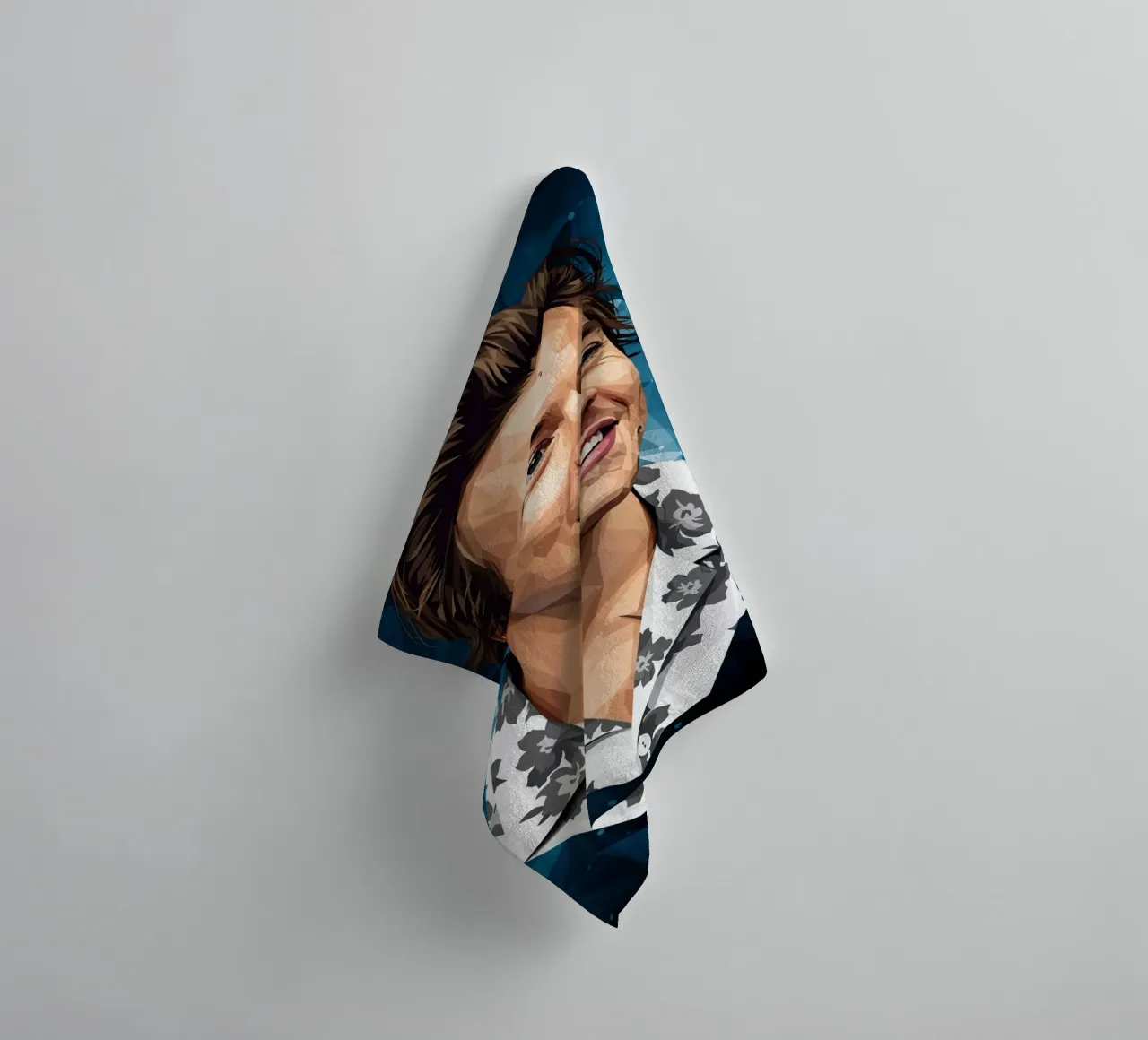 Harry Styles Lowpoly asciugamano da bagno da Low Profile