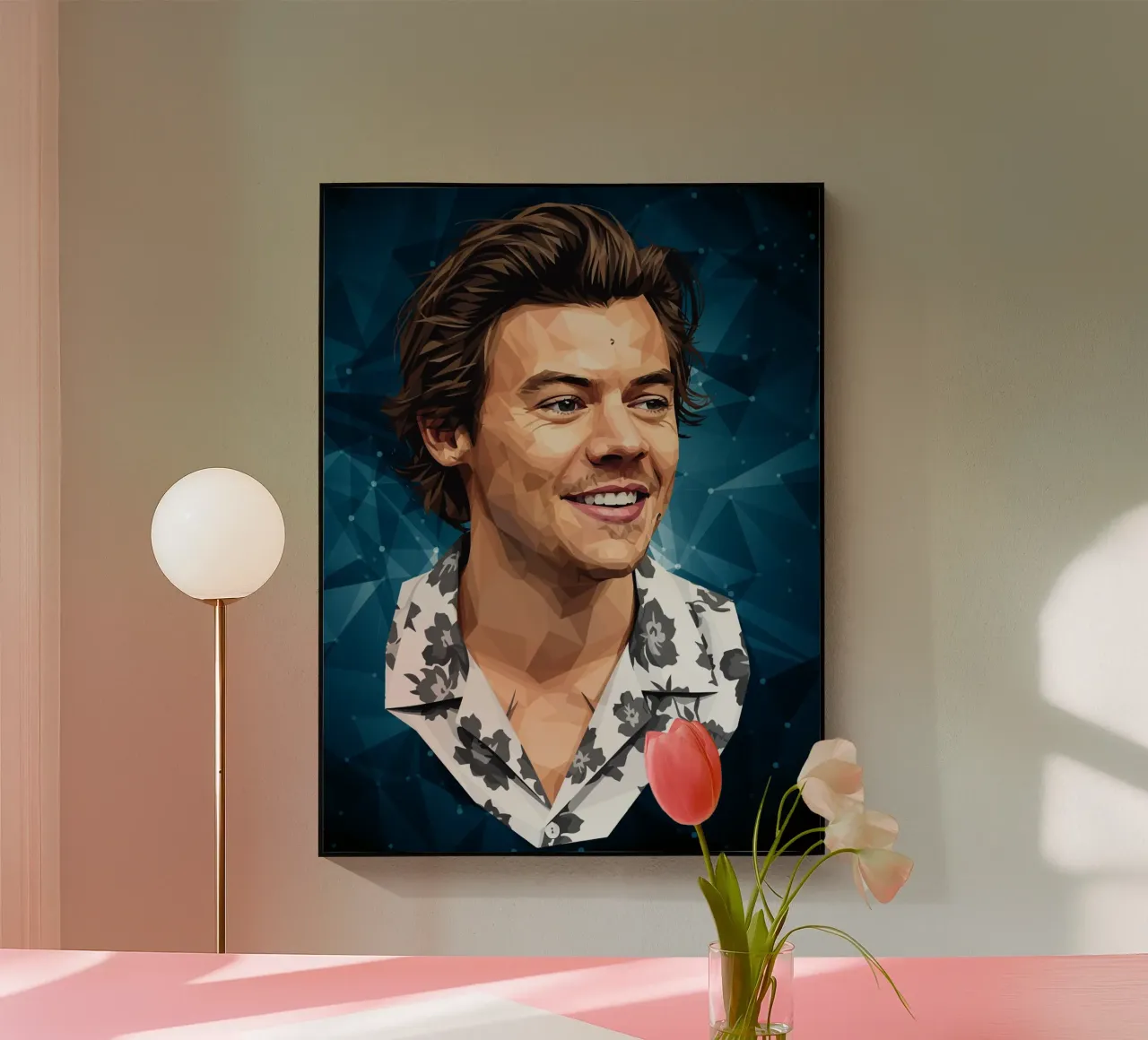 Harry Styles Lowpoly plexiglass da Low Profile