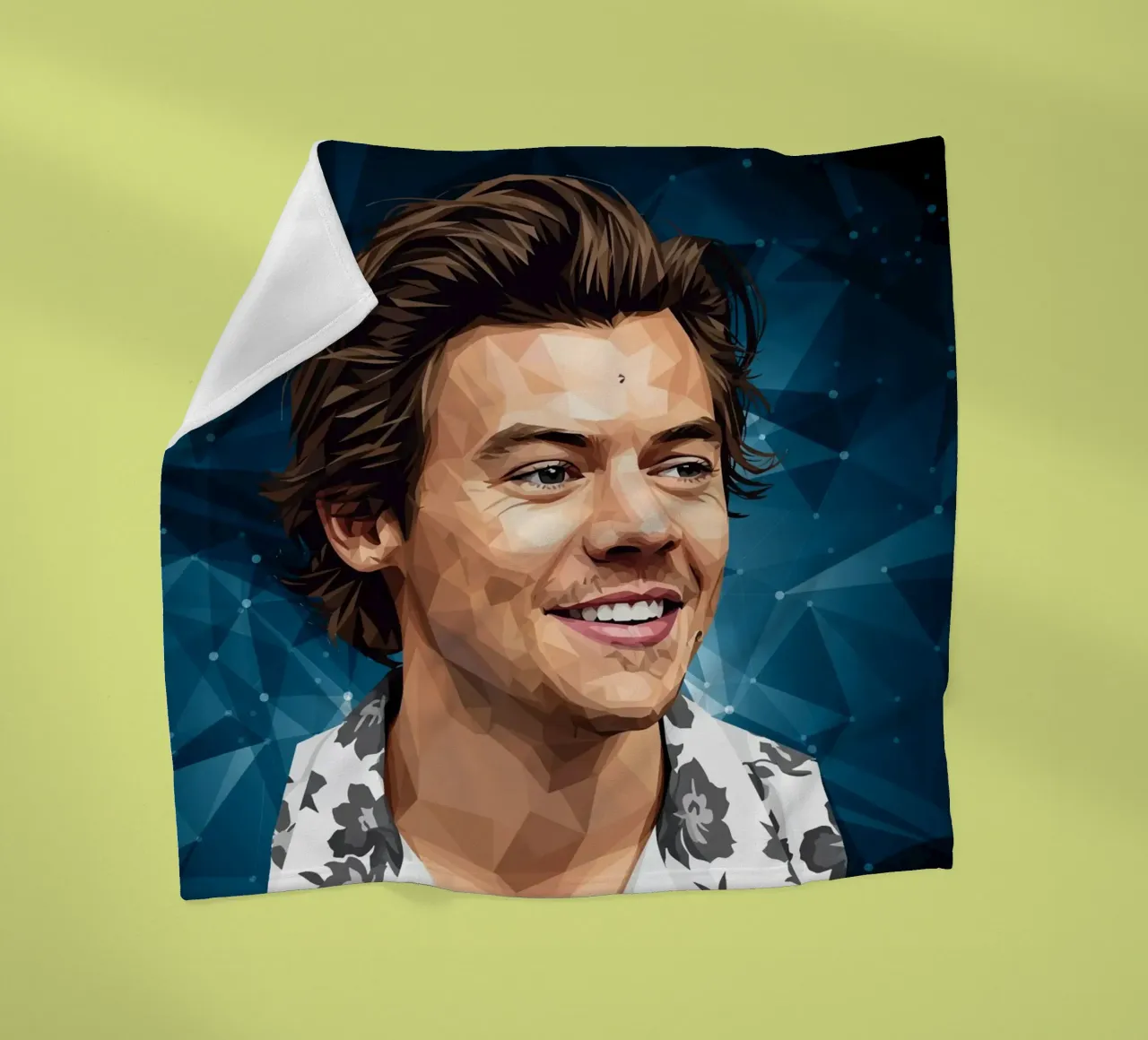 Harry Styles Lowpoly coperta in pile da Low Profile