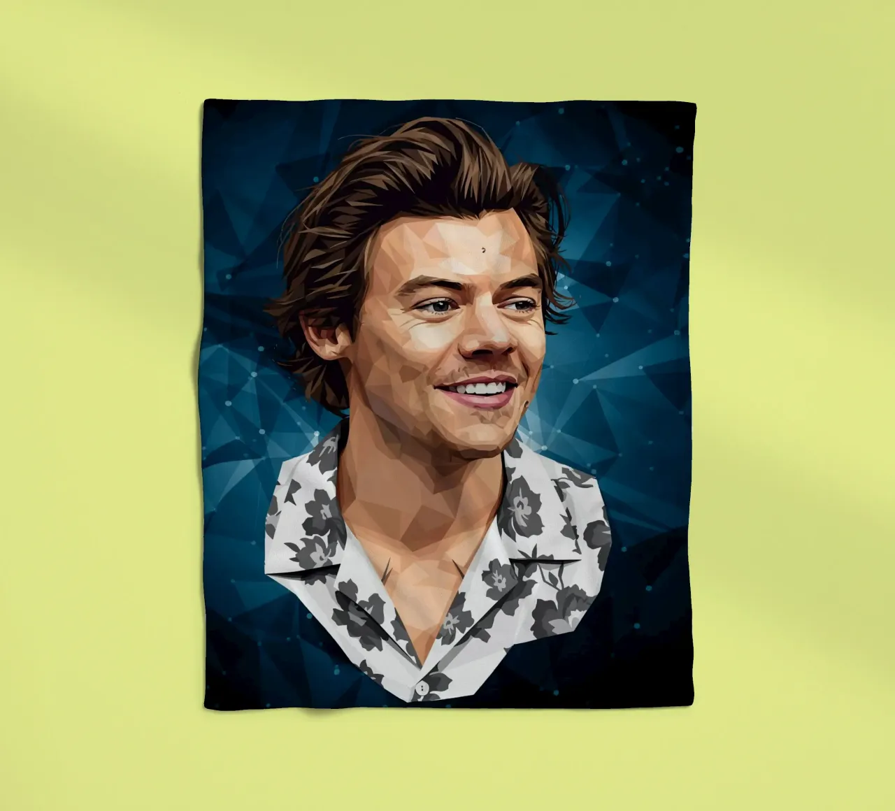 Harry Styles Lowpoly coperta in pile da Low Profile