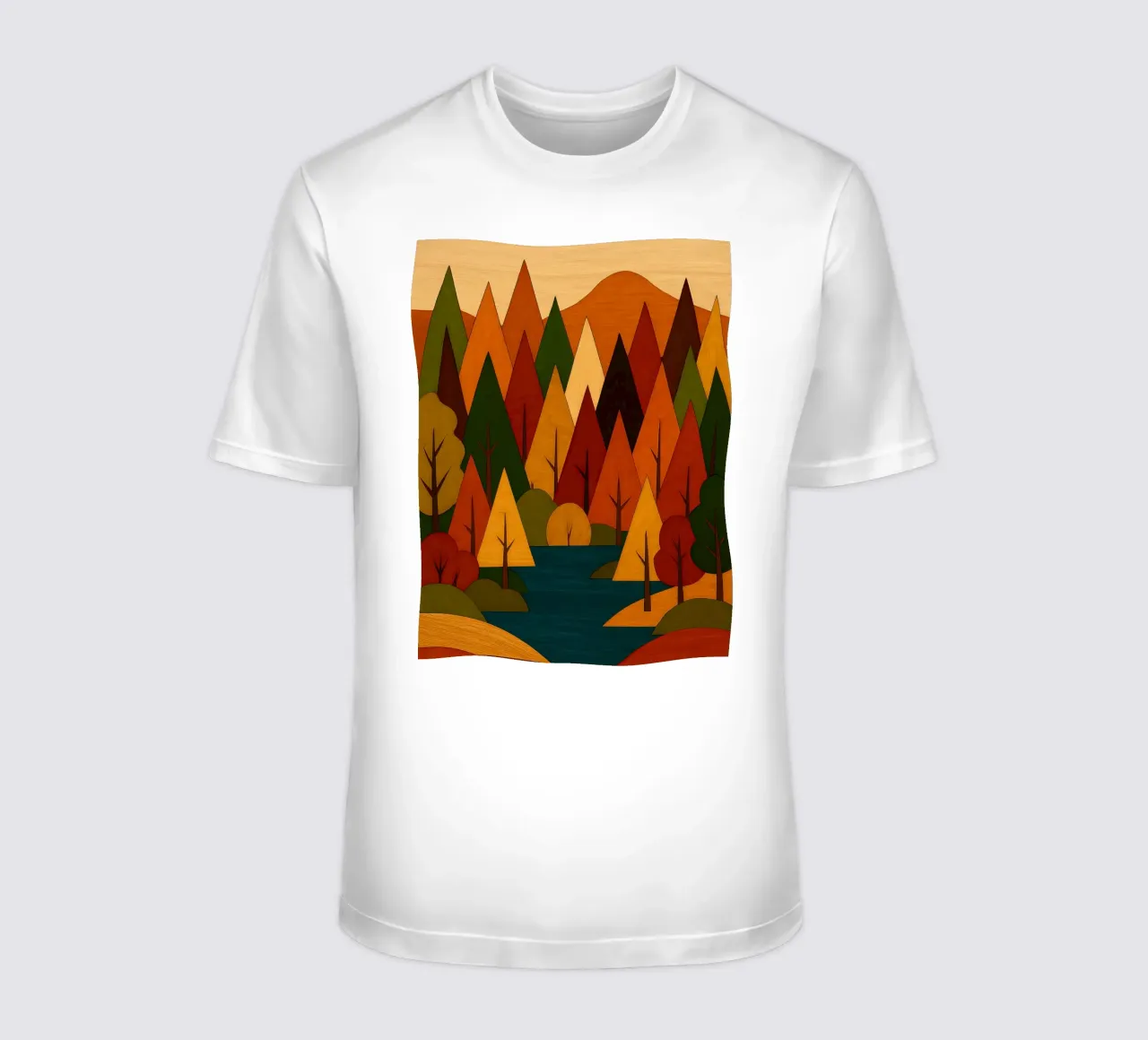 Paesaggio forestale d'autunno t-shirt da ARTOMATIC