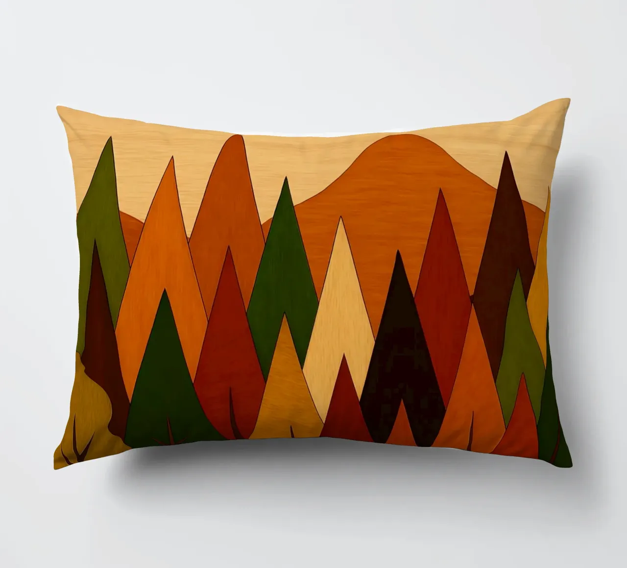Paesaggio forestale d'autunno cuscino da ARTOMATIC