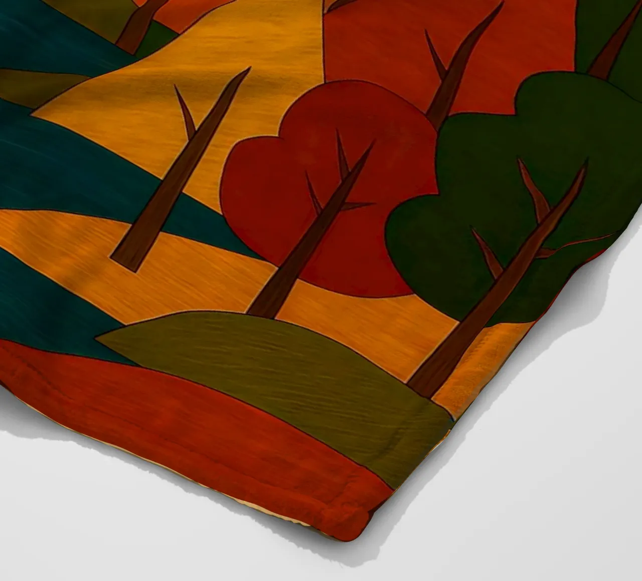 Paesaggio forestale d'autunno coperta in pile da ARTOMATIC