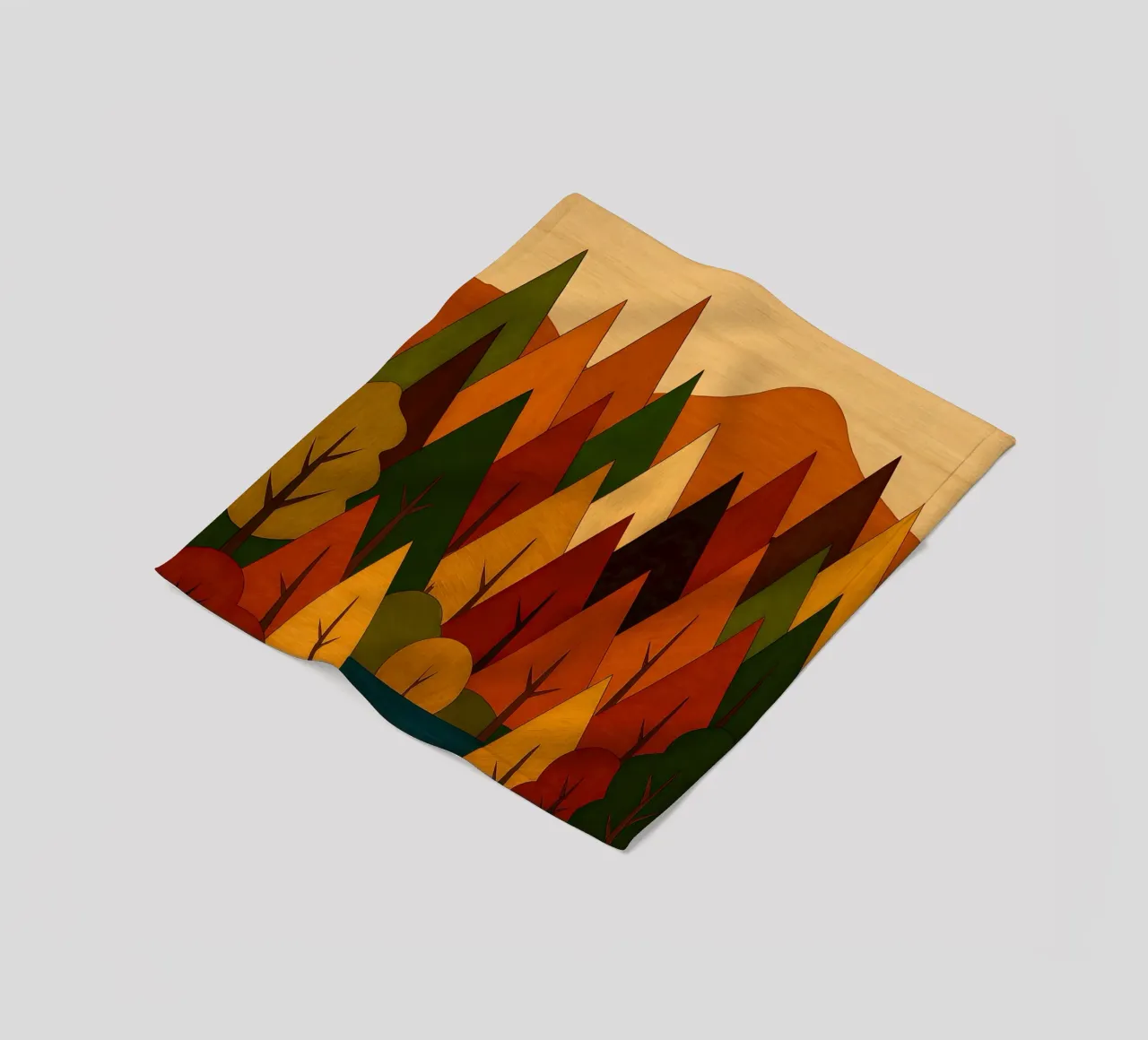 Paesaggio forestale d'autunno coperta in pile da ARTOMATIC