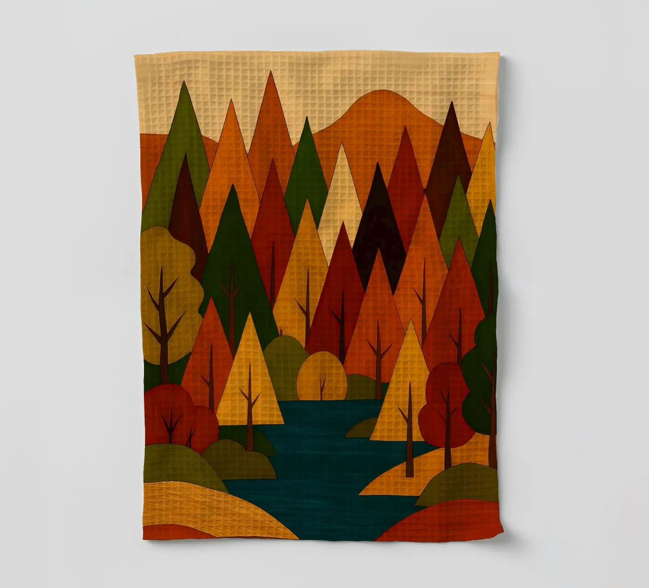 Paesaggio forestale d'autunno canovaccio da cucina da ARTOMATIC