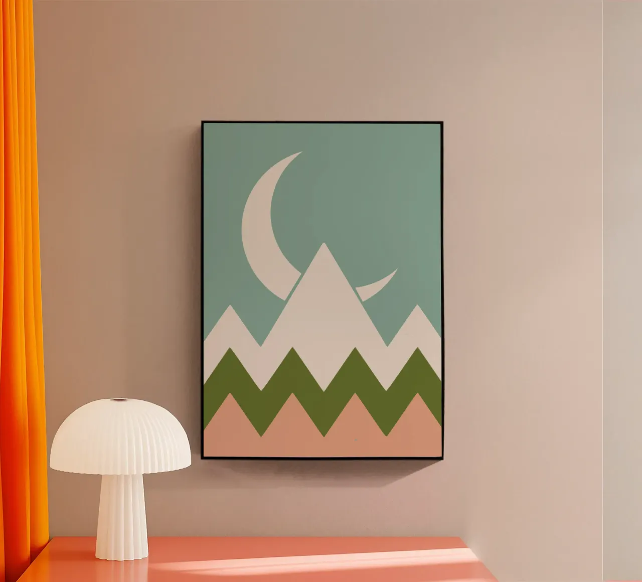 Luna crescente plexiglass da Little Dean