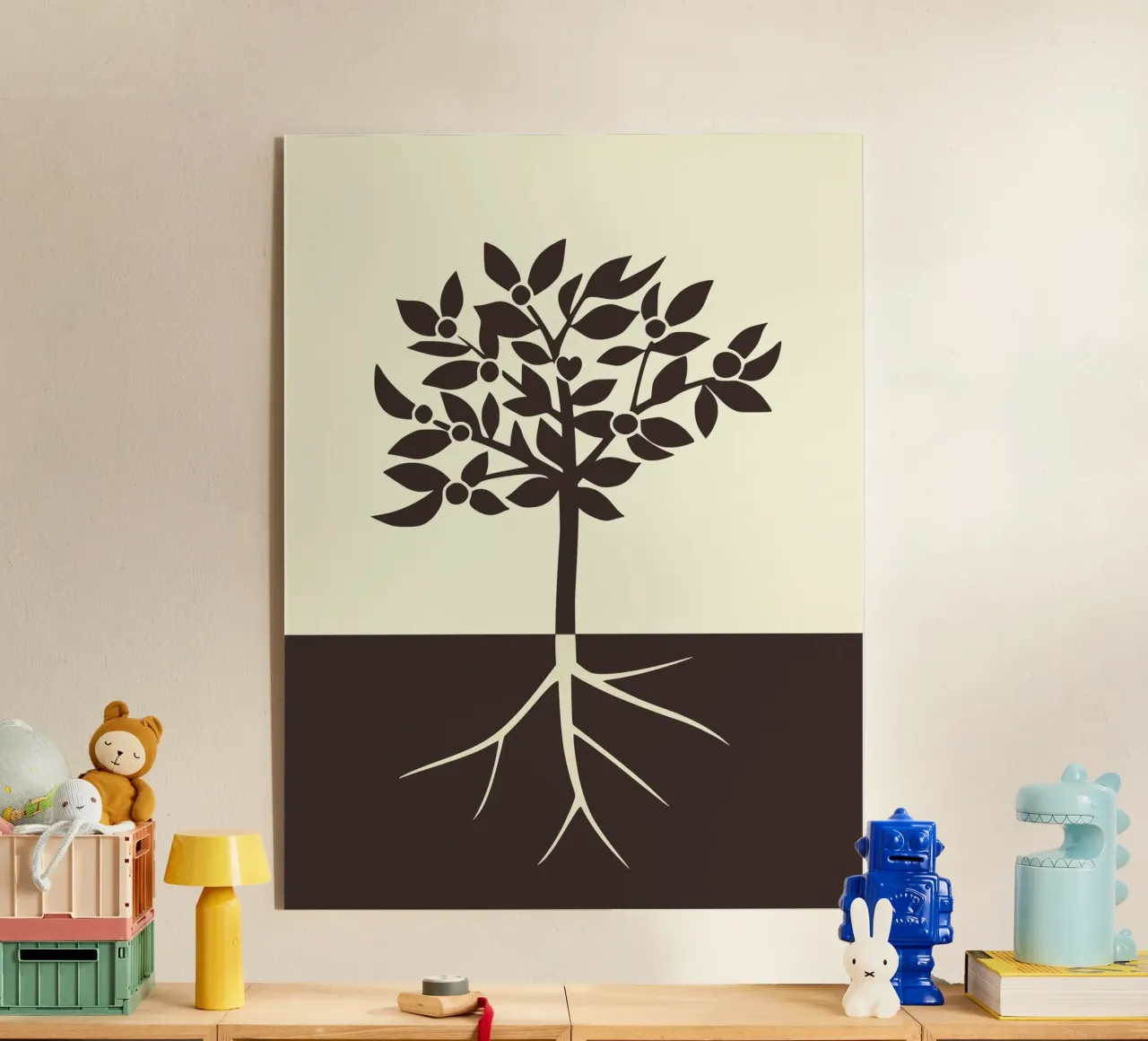 Geworteld acryl van Little Dean