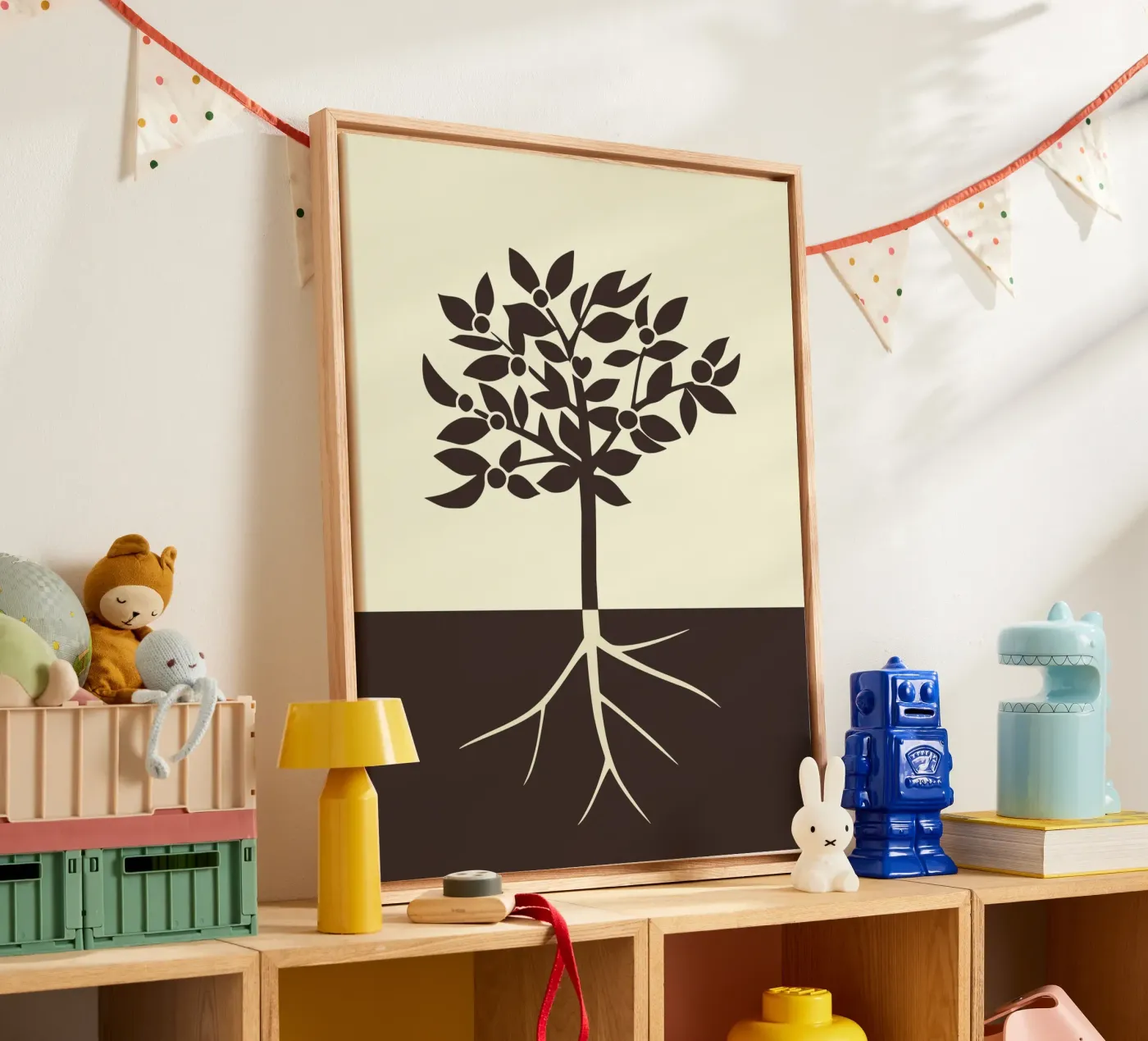 Geworteld canvas van Little Dean